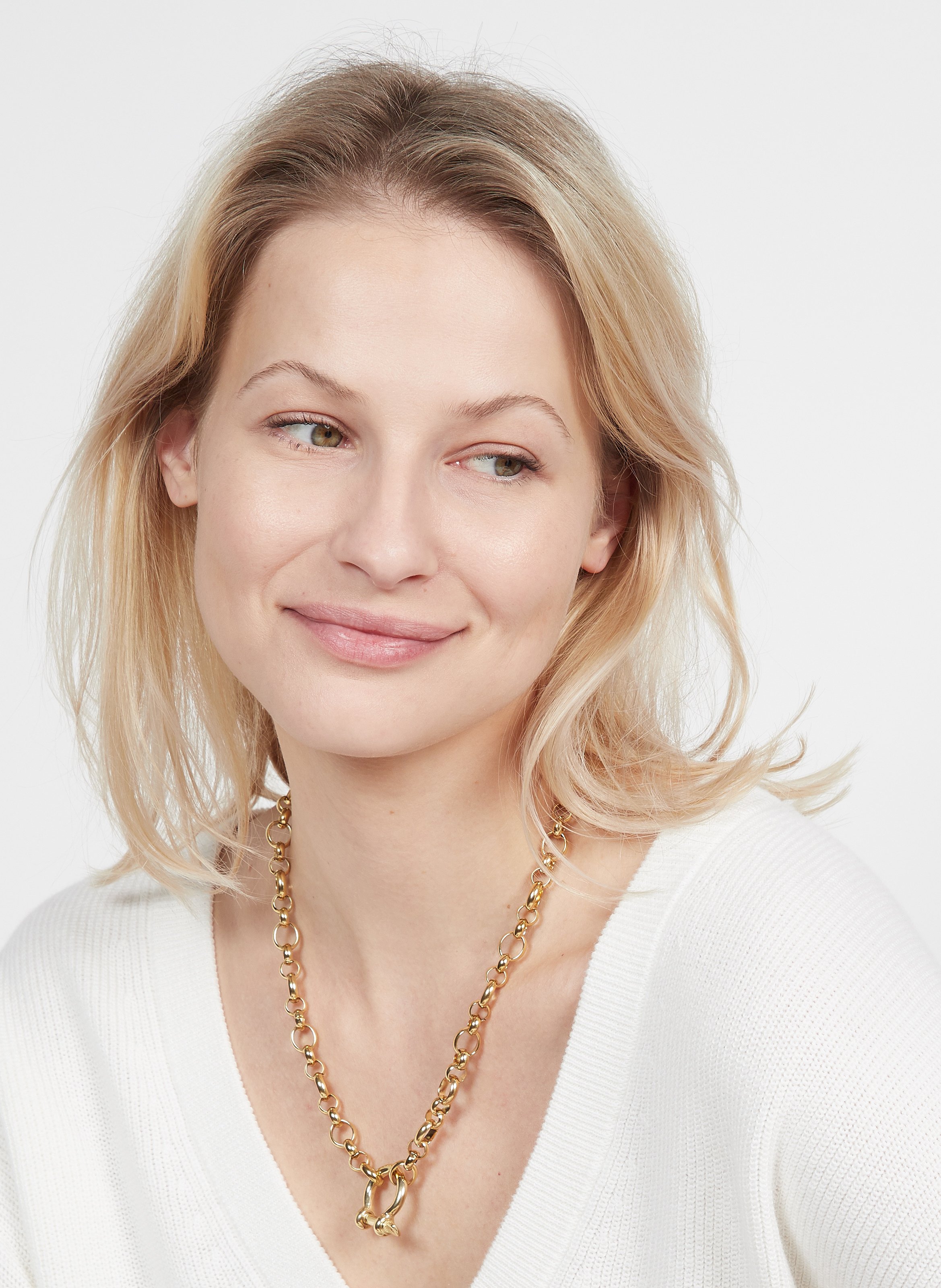 Golden Brass Necklace Or Mya Bay Women Place des Tendances