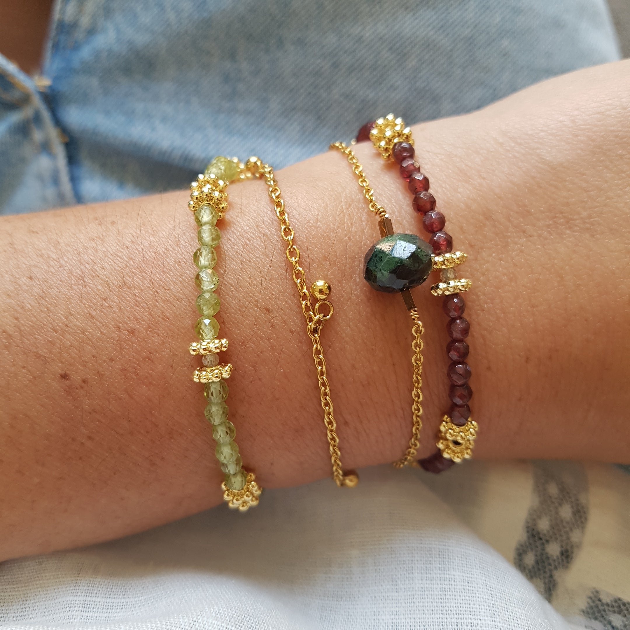 Garnet bracelet GINANDGER Blue