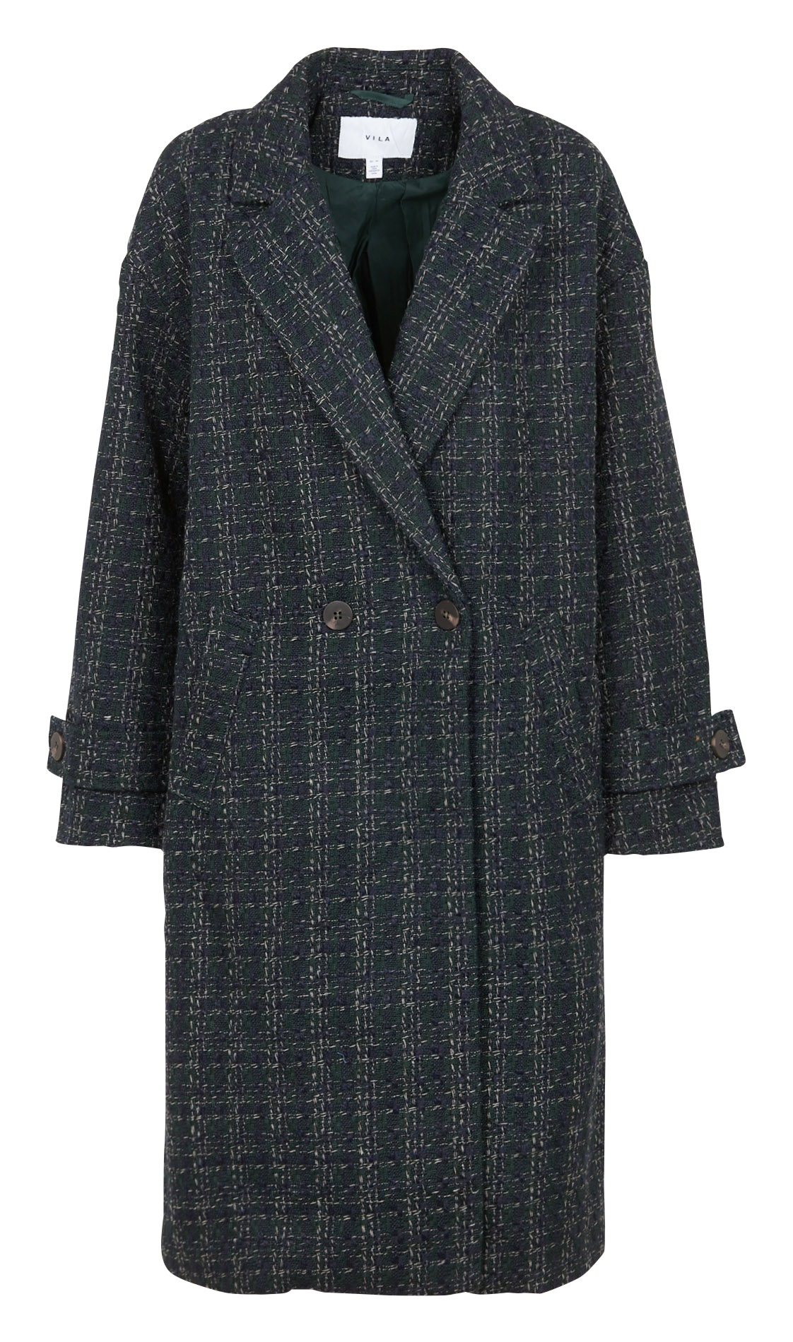 Jas met reverskraag VILA Groen