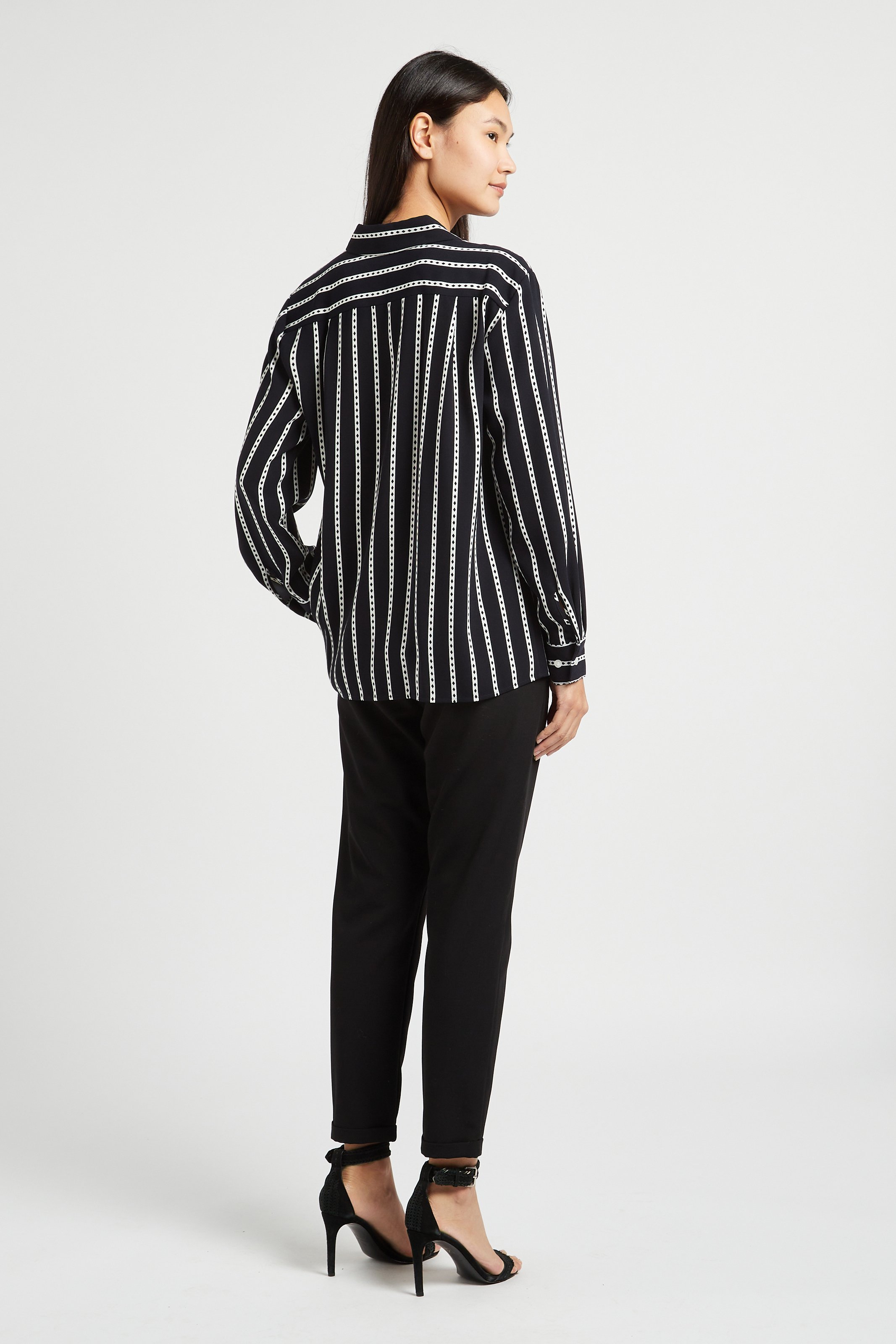 Straight printed shirt with classic collar TOMMY HILFIGER Blue