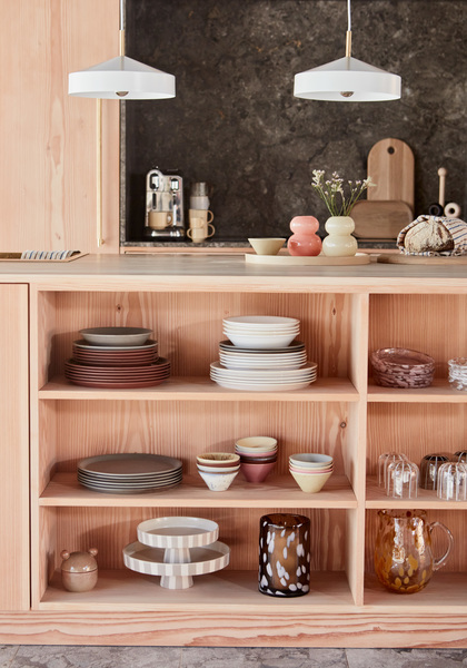 Stoneware plate OYOY LIVING DESIGN Beige