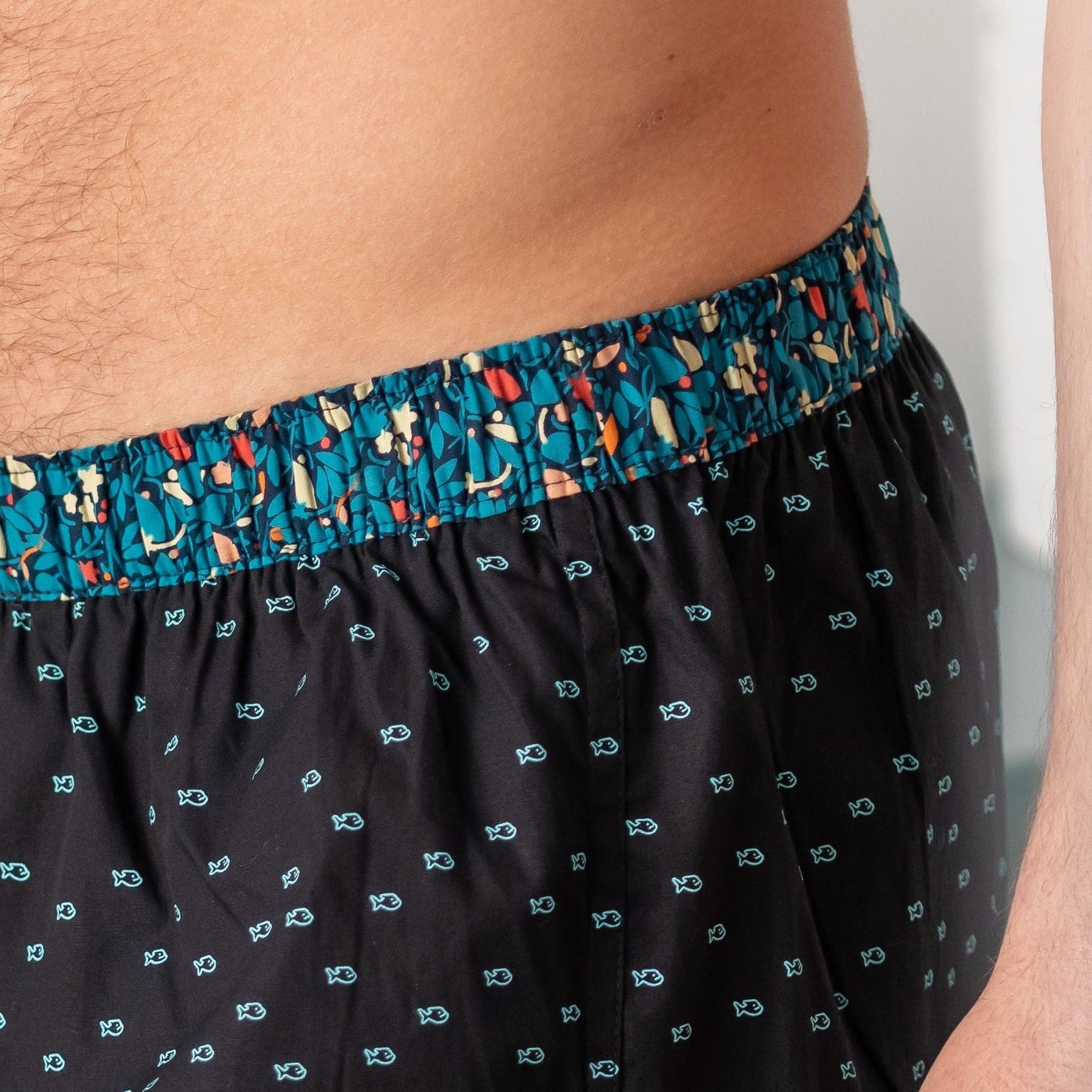 Organic cotton boxer shorts BILLYBELT Black