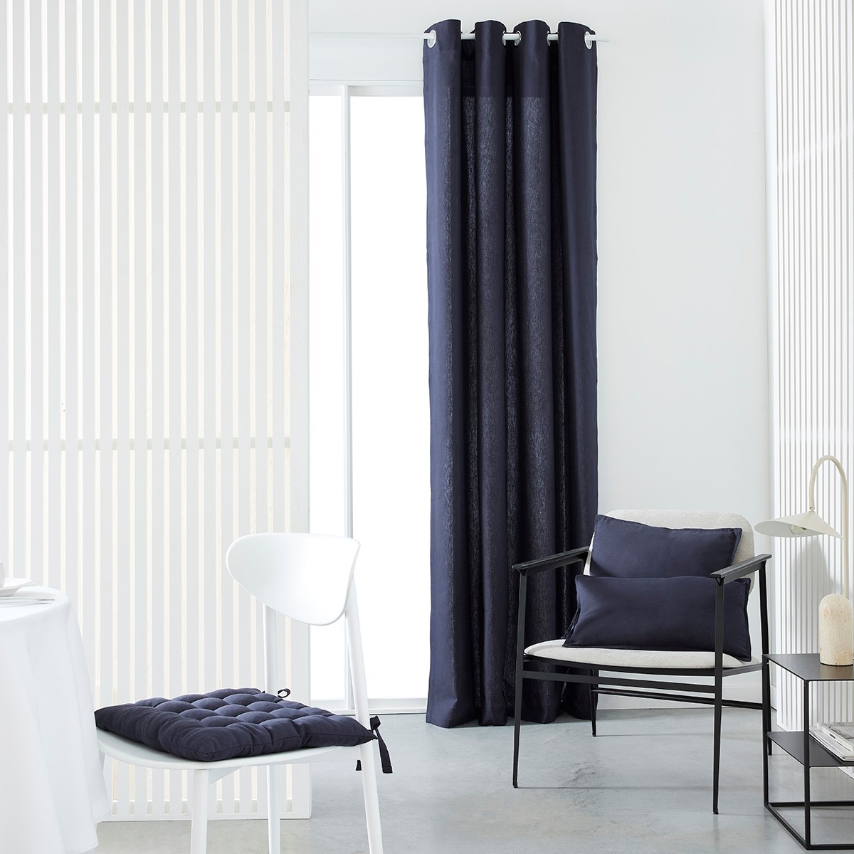 Cotton curtain TODAY LINGE DE MAISON Blue
