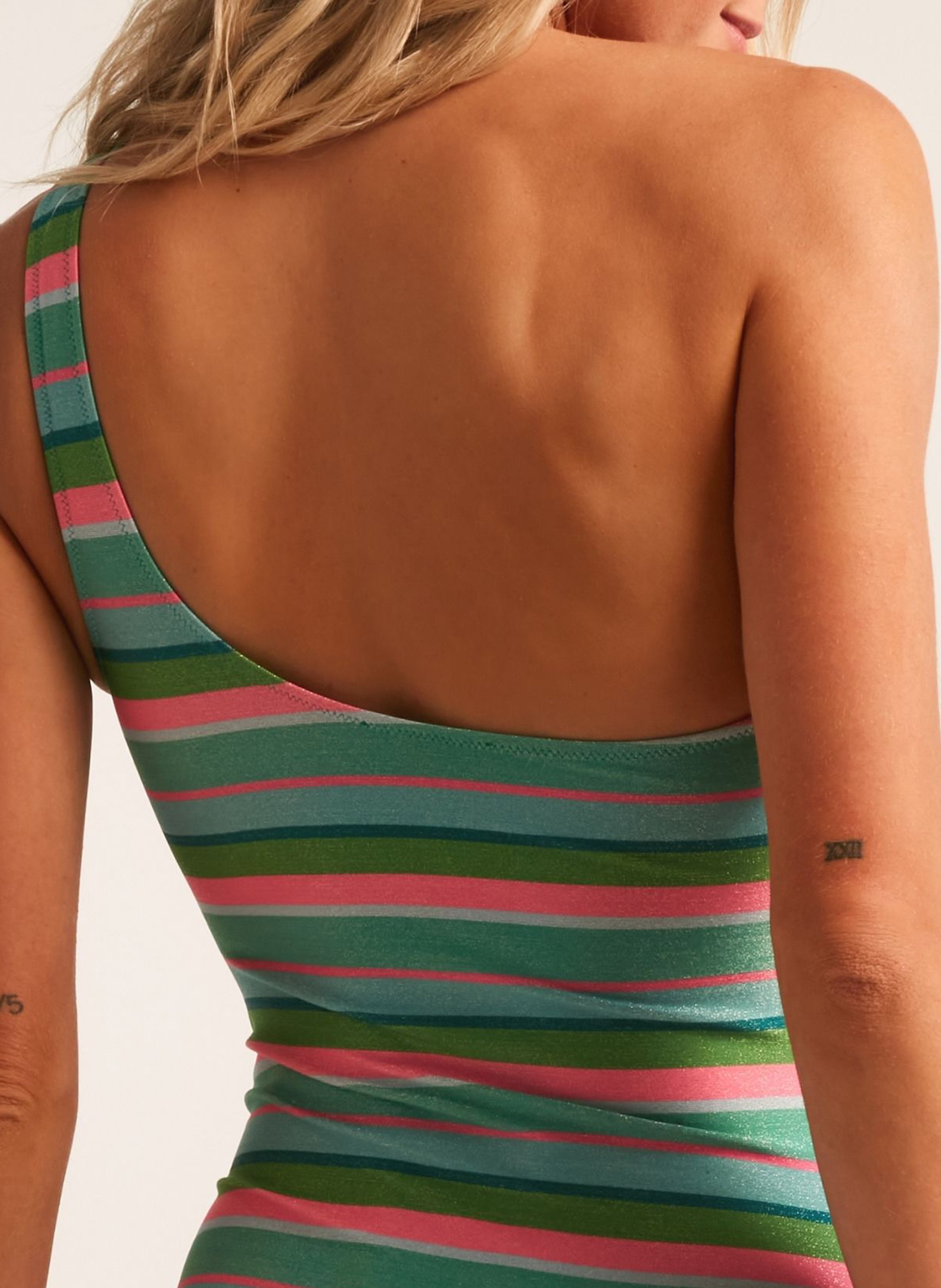 Maillot de bain 1 pièce asymétrique ROBIN COLLECTION Multicolore