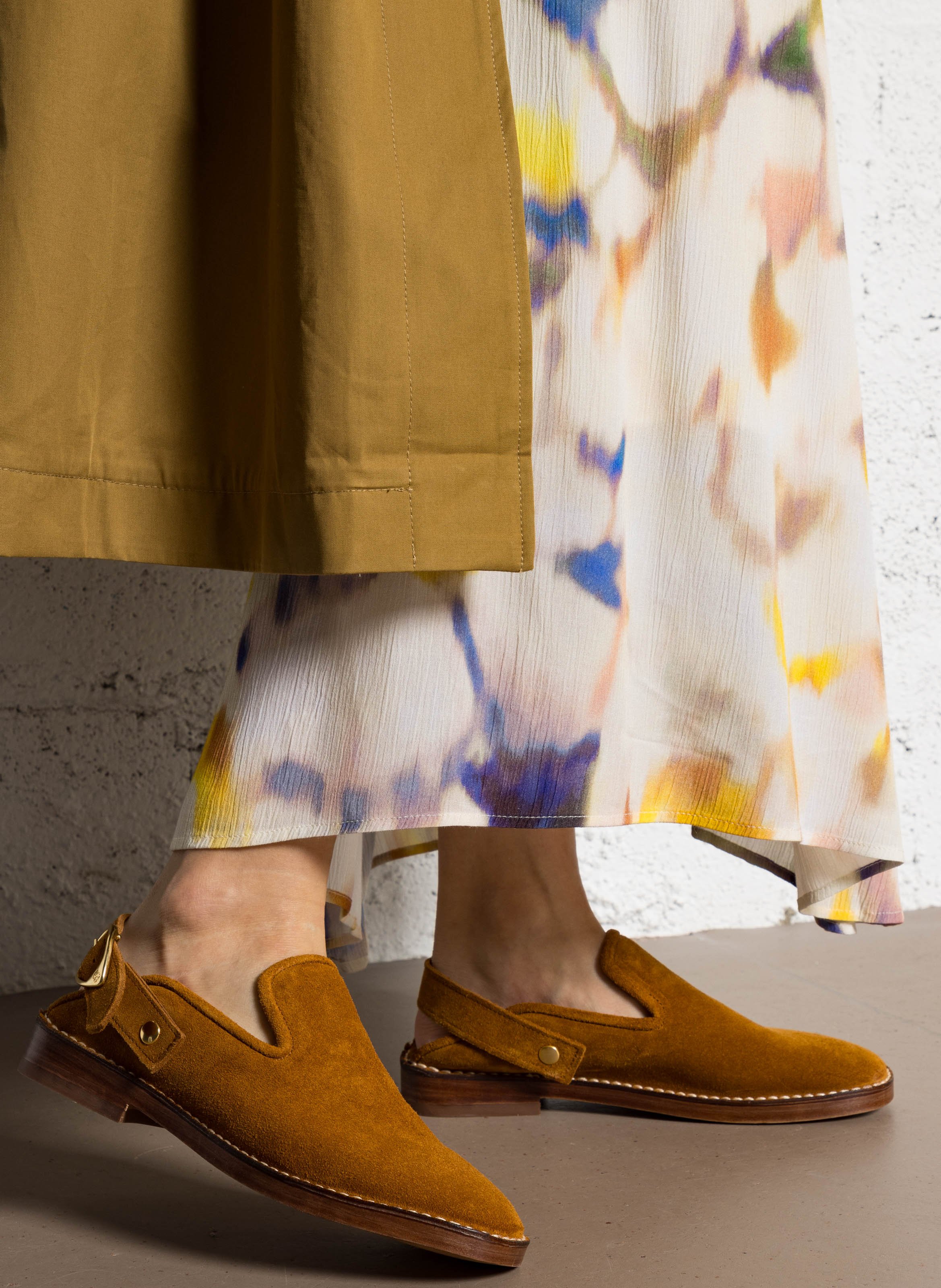 Leather loafers SOCQUE PARIS Beige