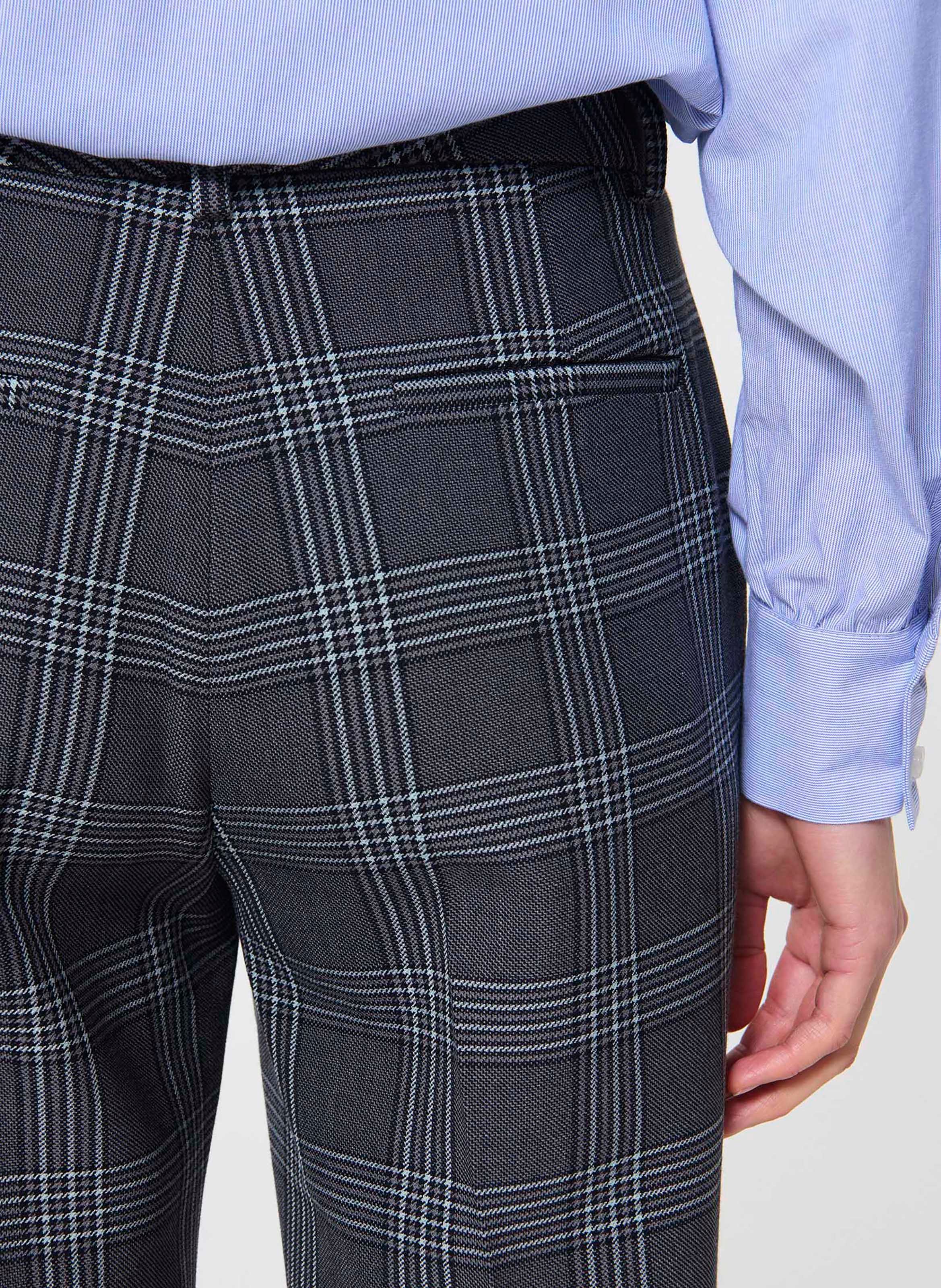 Pantalon droit imprimé TARA JARMON Gris