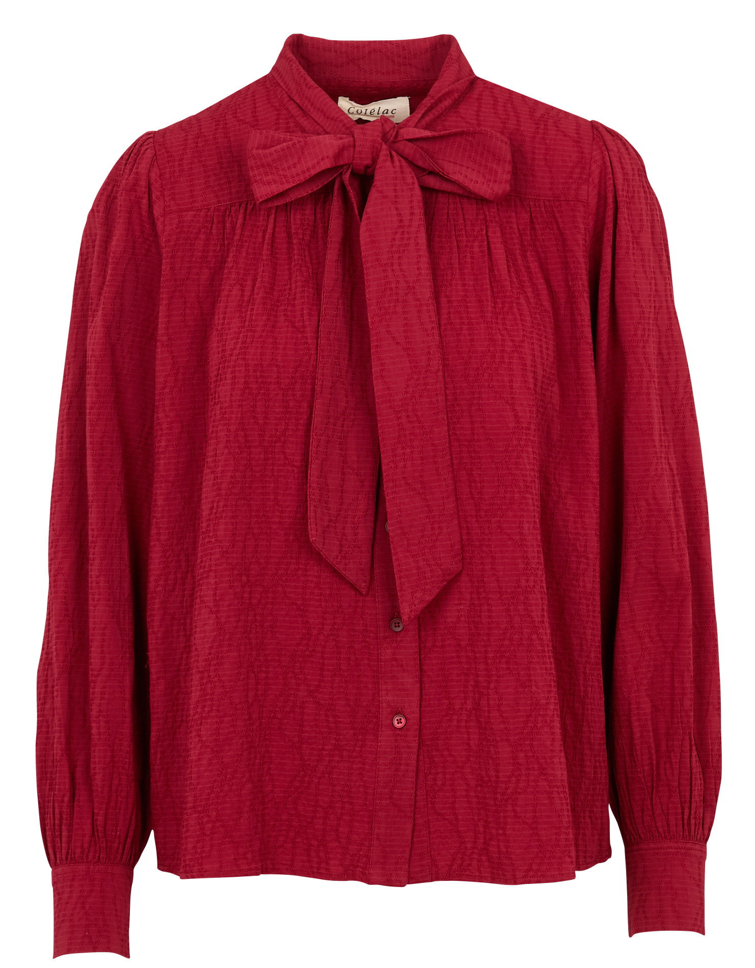 Bluse mit Rüschenkragen ACOTE Rot