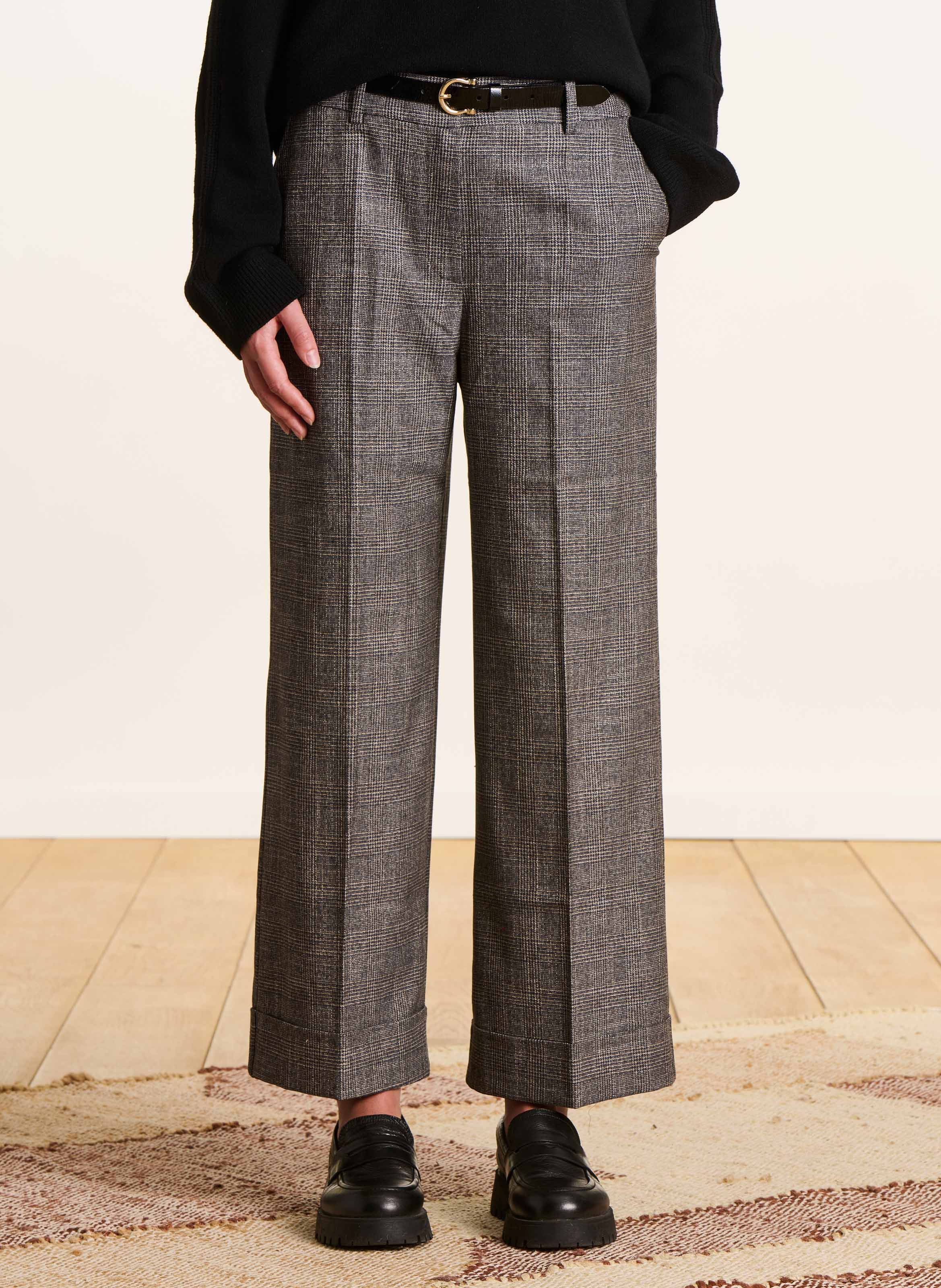 Checked cigarette pants LA FEE MARABOUTEE Multicolored