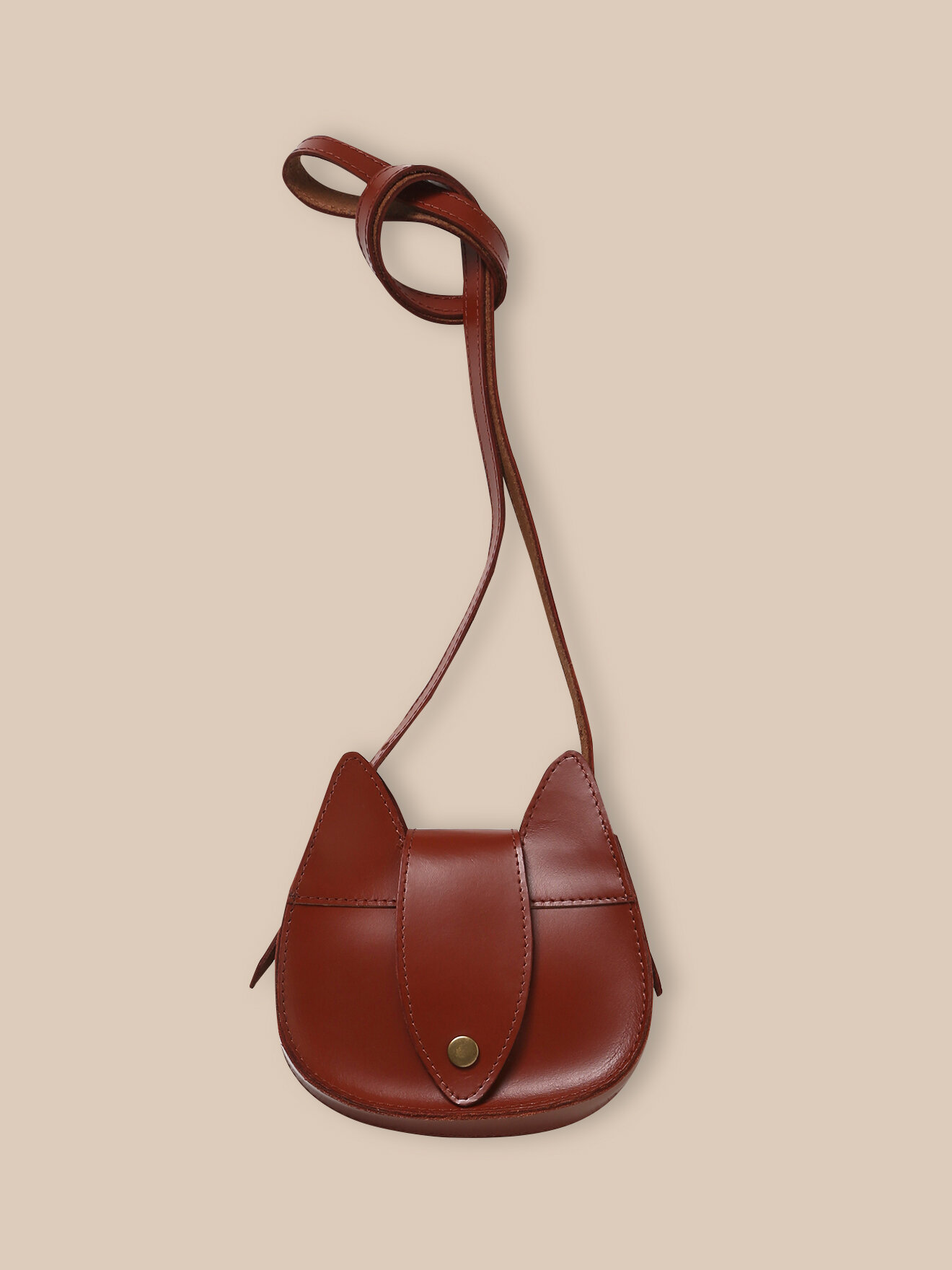 Squirrel leather bag CYRILLUS