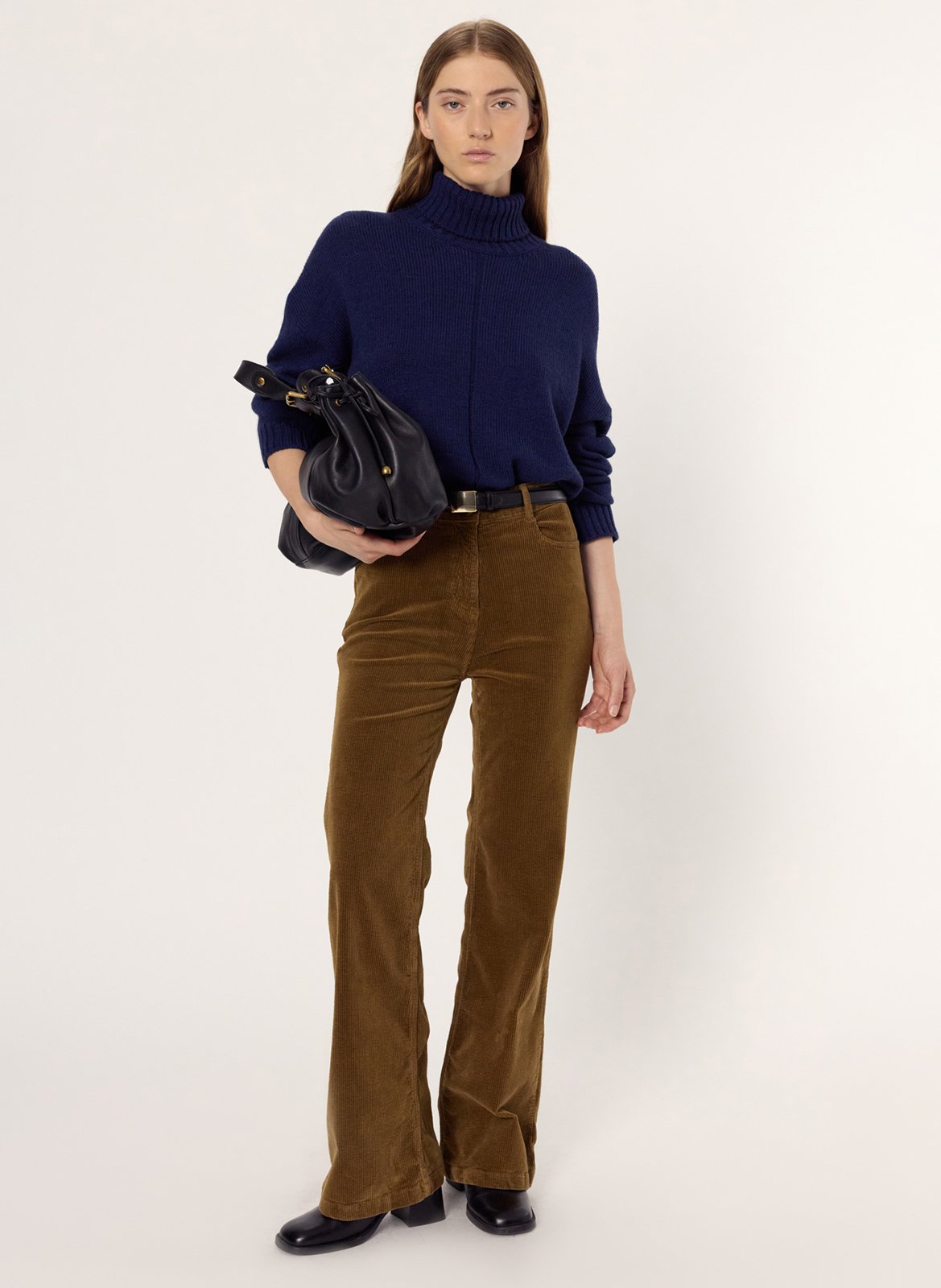 Pull col roulé  GERARD DAREL Bleu