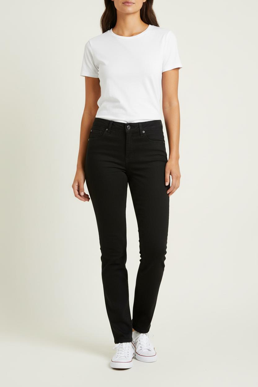 Cropped slim jeans with studs LEVI'S - Seconde main Black