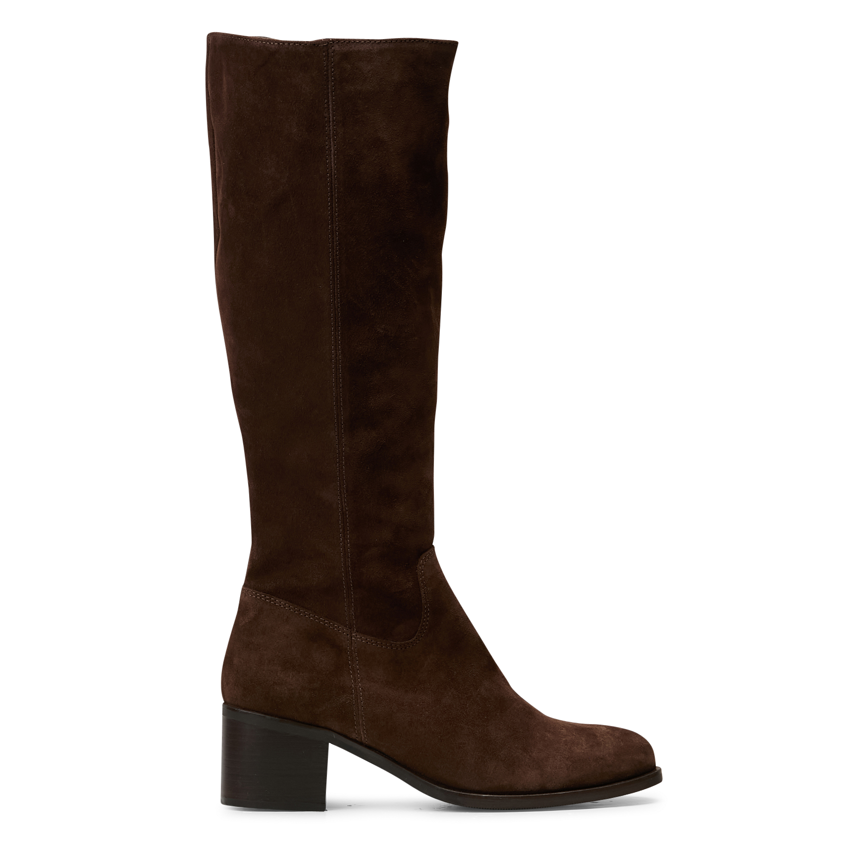 Heeled suede boots MELLOW YELLOW Brown