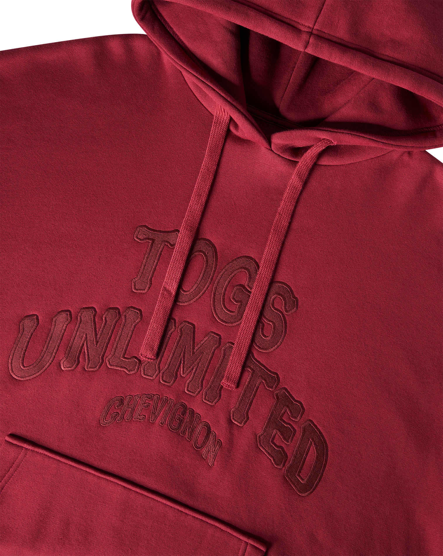 Sweat à capuche en coton mélangé CHEVIGNON Rouge