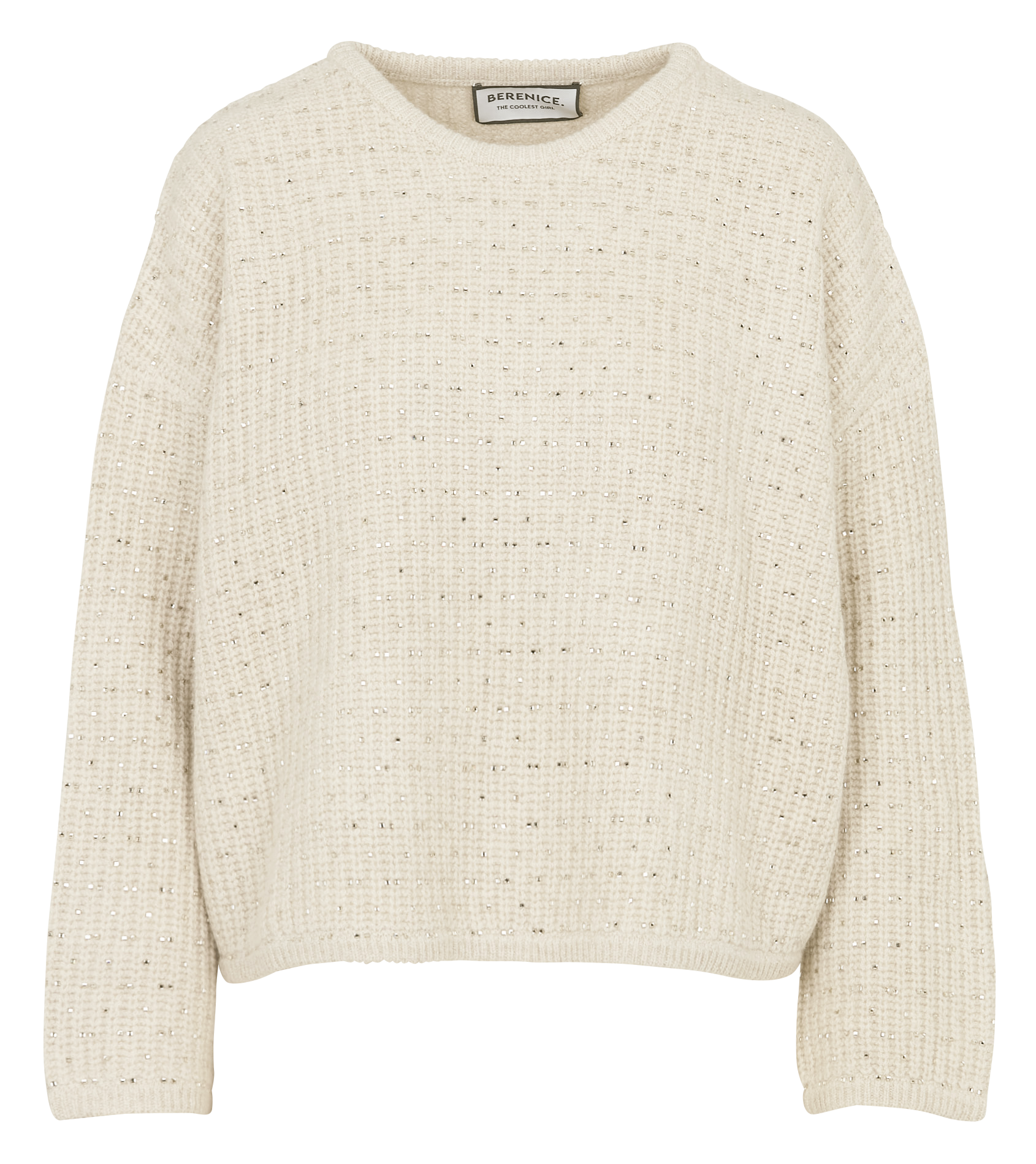 Woleg - Oversize-Wollpullover mit Rundhalsausschnitt BERENICE Beige