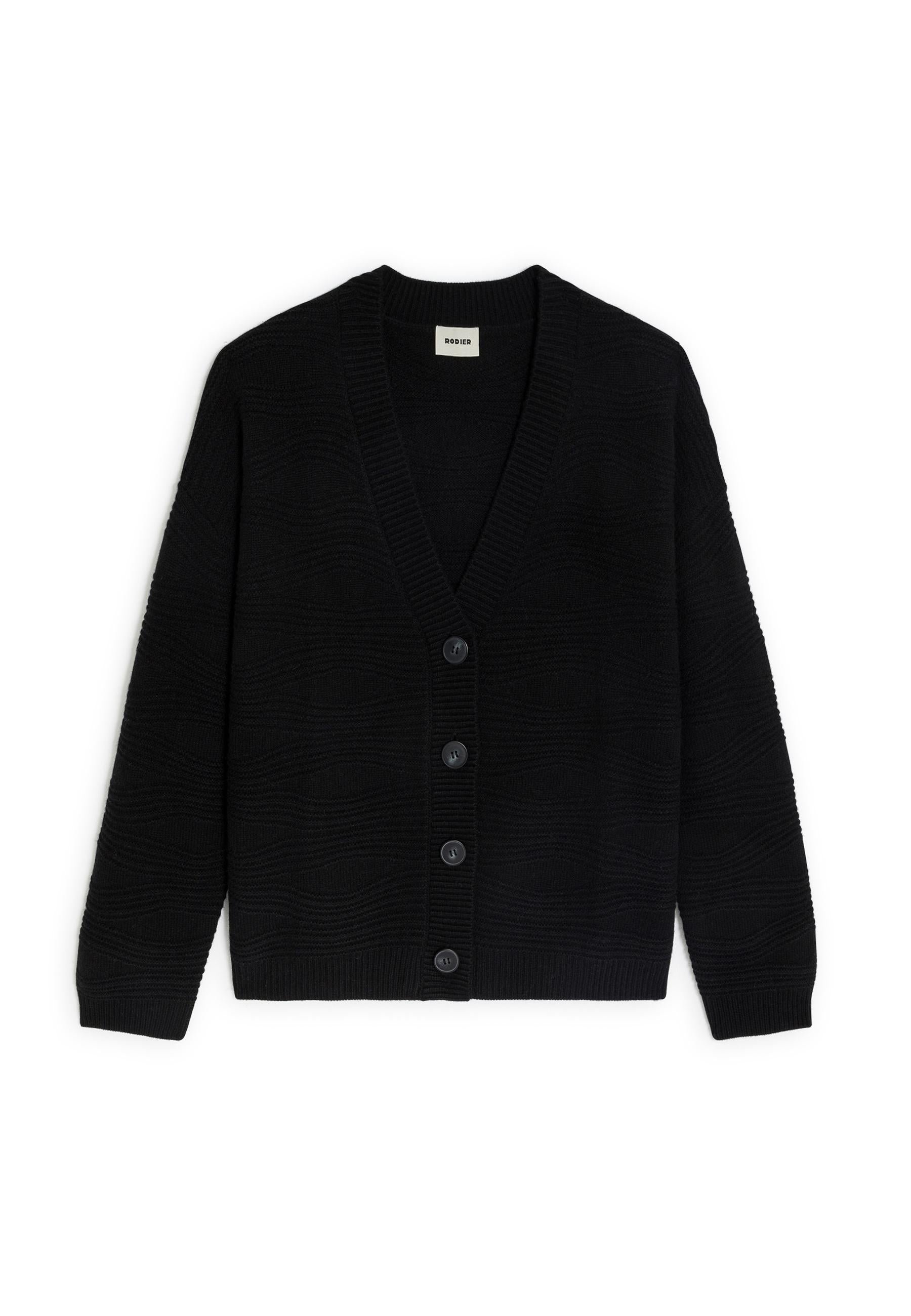 Cashmere fancy waistcoat RODIER Black
