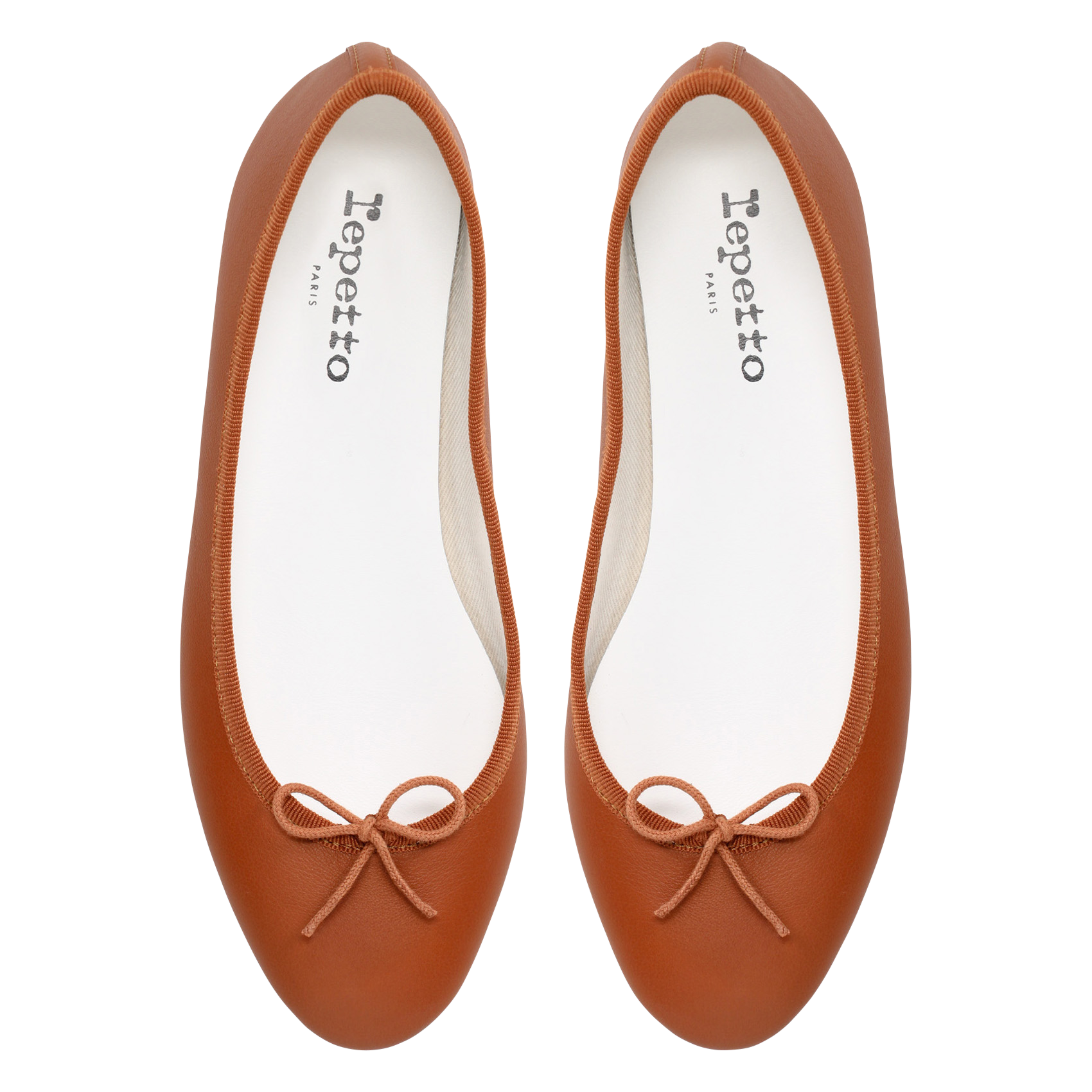 Ballerines en cuir REPETTO Marron