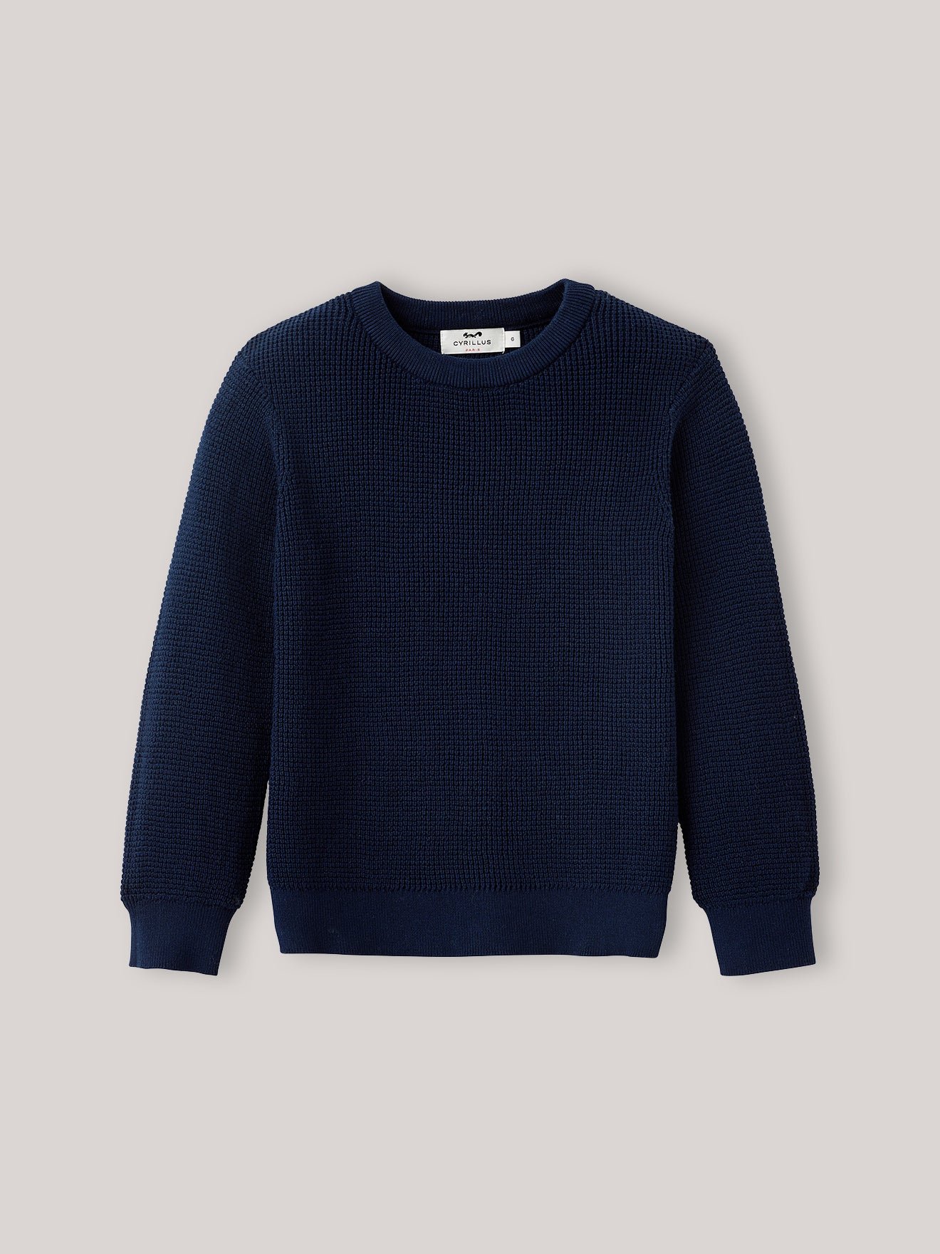 Fancy knitted sweater CYRILLUS Blue