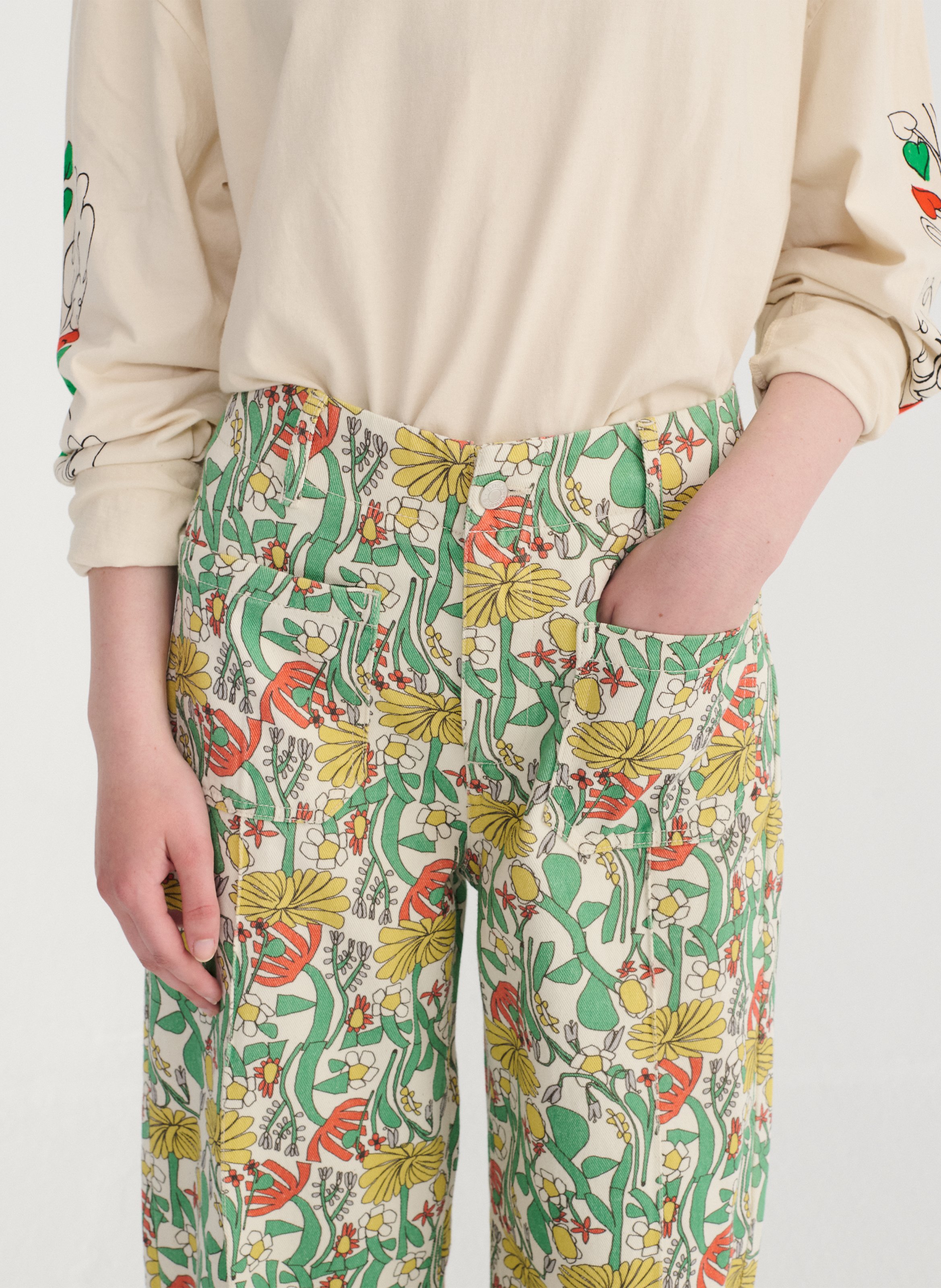 Pantalon ballon imprimé taille haute BOBO CHOSES Multicolore