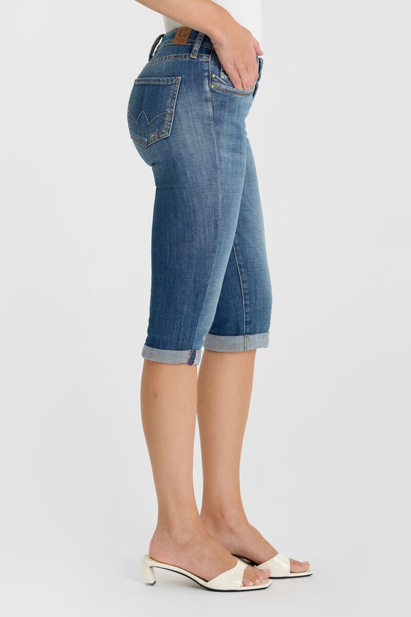 Capri cropped jeans LE TEMPS DES CERISES Blue