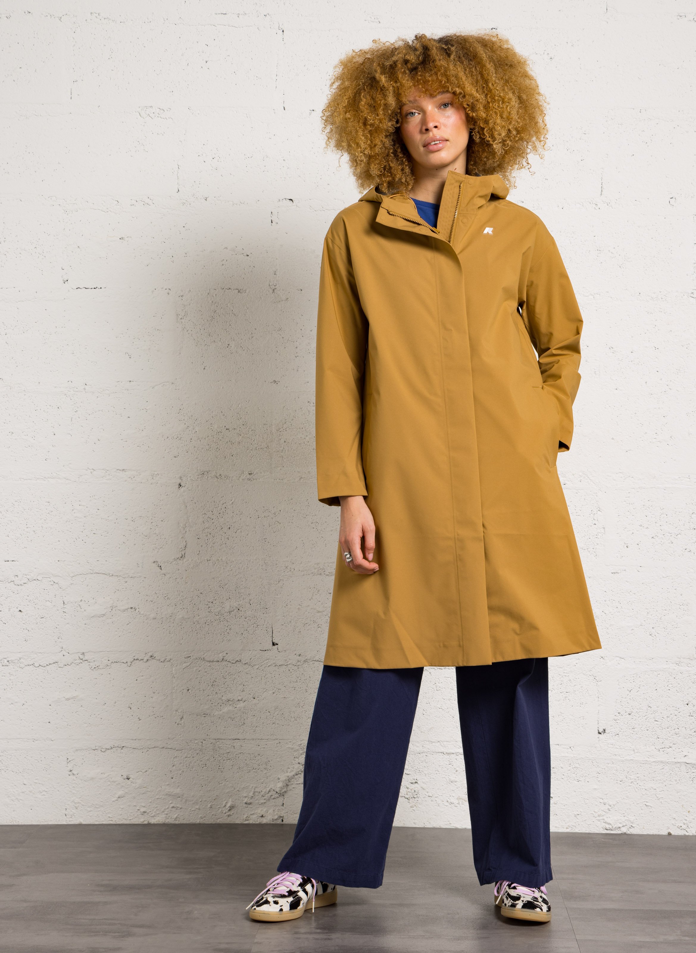 Parka à capuche K-WAY Marron