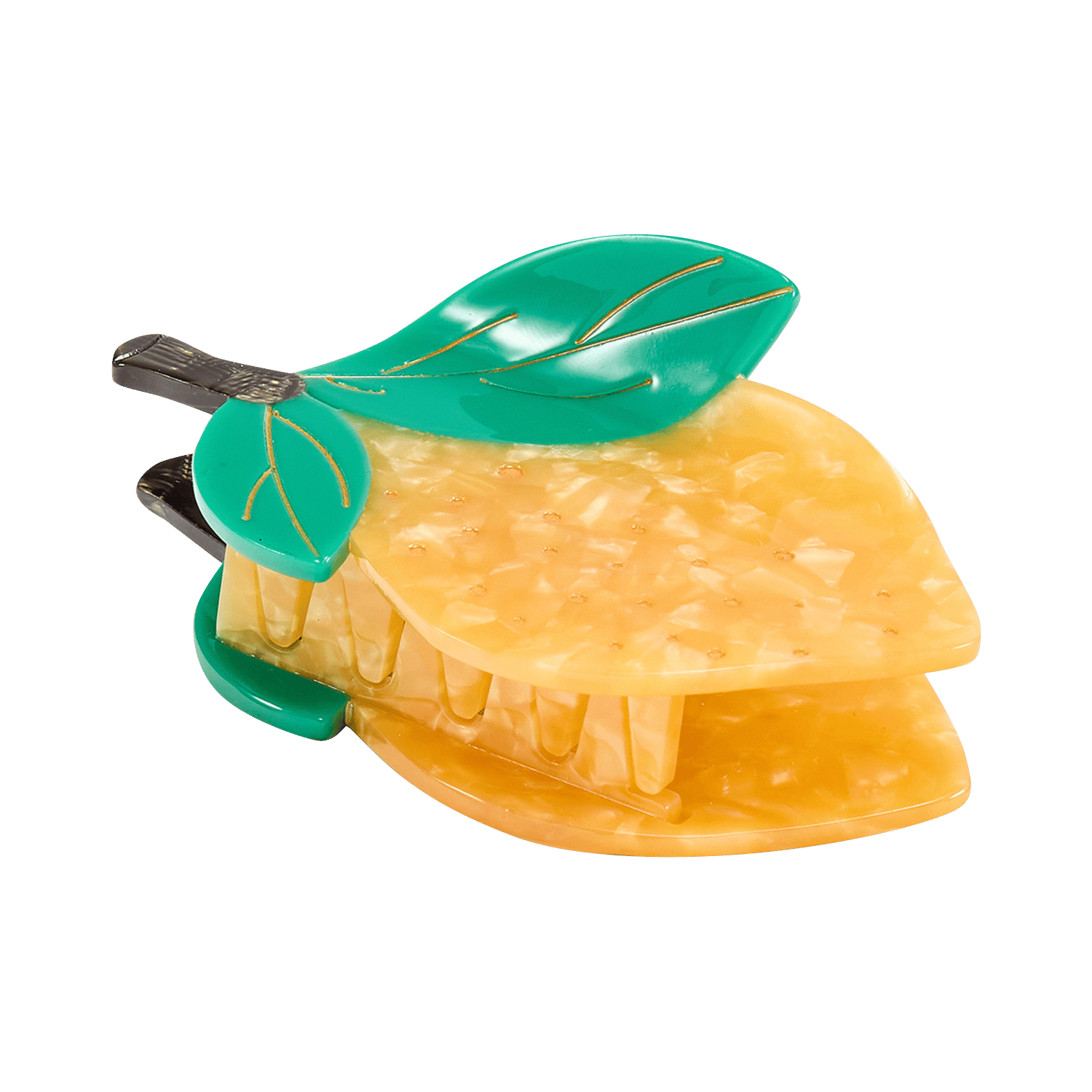 Resin hair clip AU PRINTEMPS PARIS Yellow