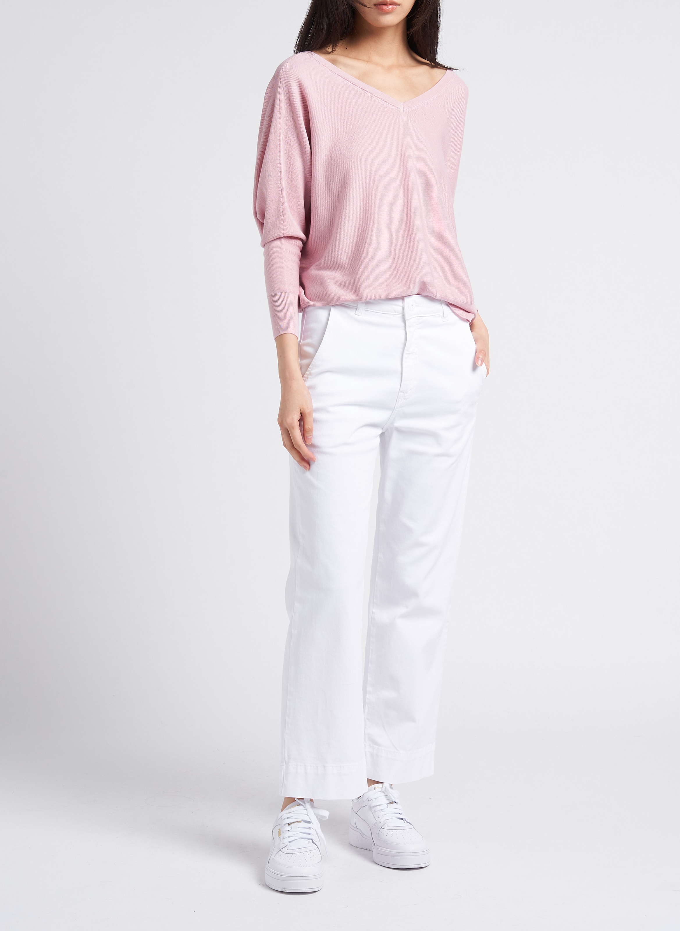 7/8-Taillenhose aus Baumwolle ACQUAVERDE Weiss