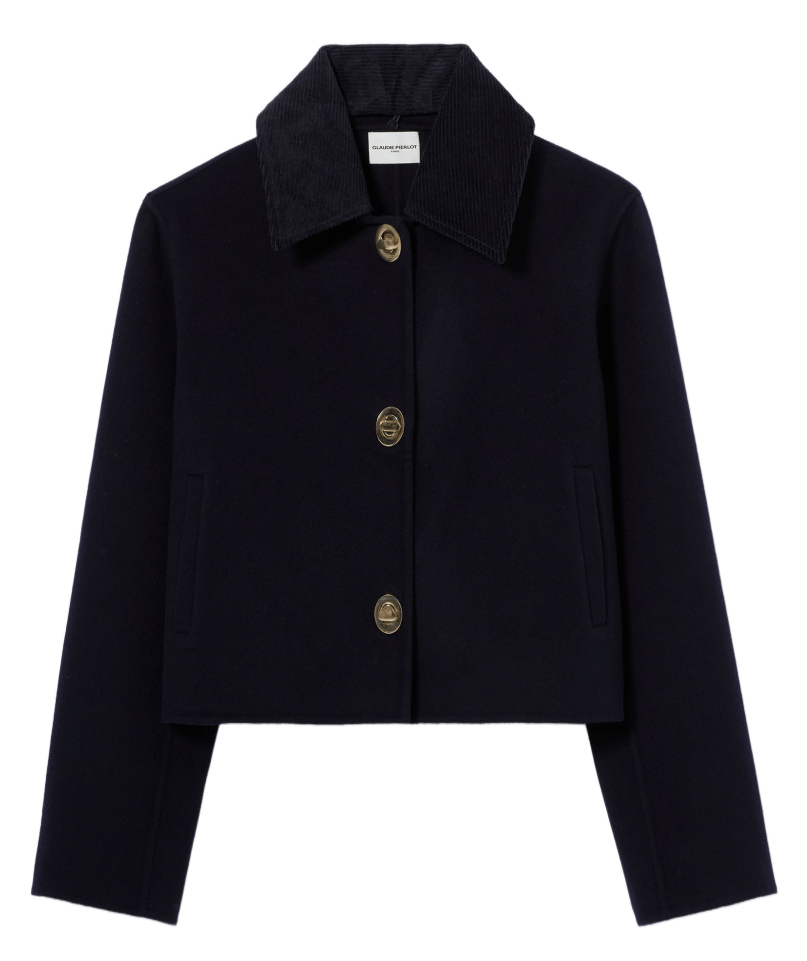 Veste courte en laine mélangée CLAUDIE PIERLOT Bleu
