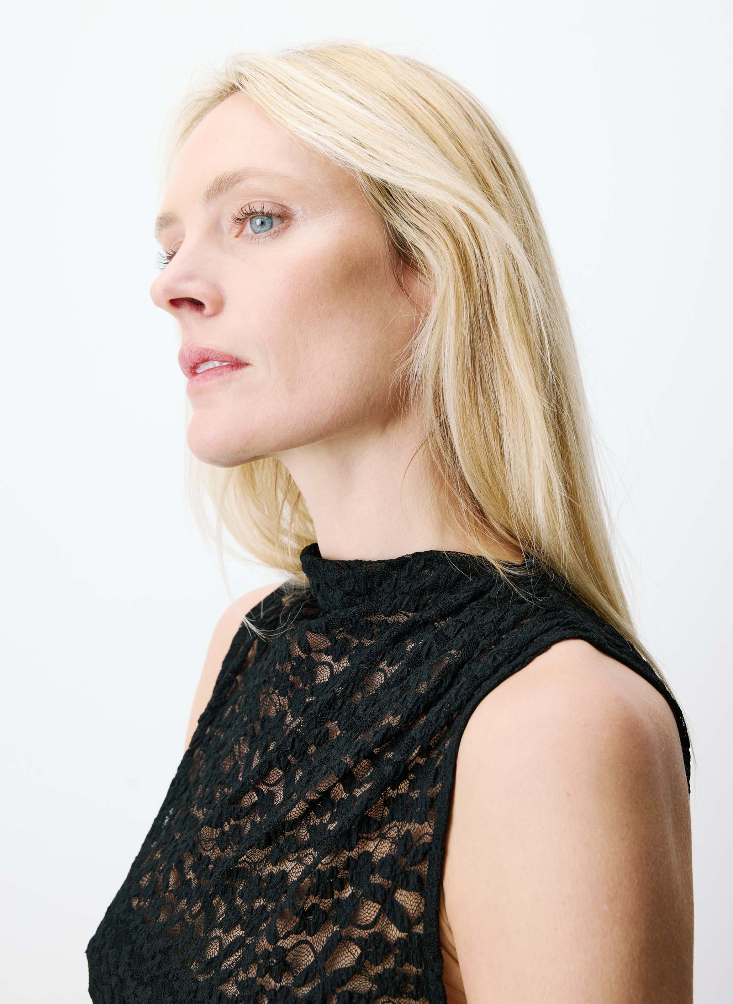 Round neck draped top | Black GRACE ET MILA Women