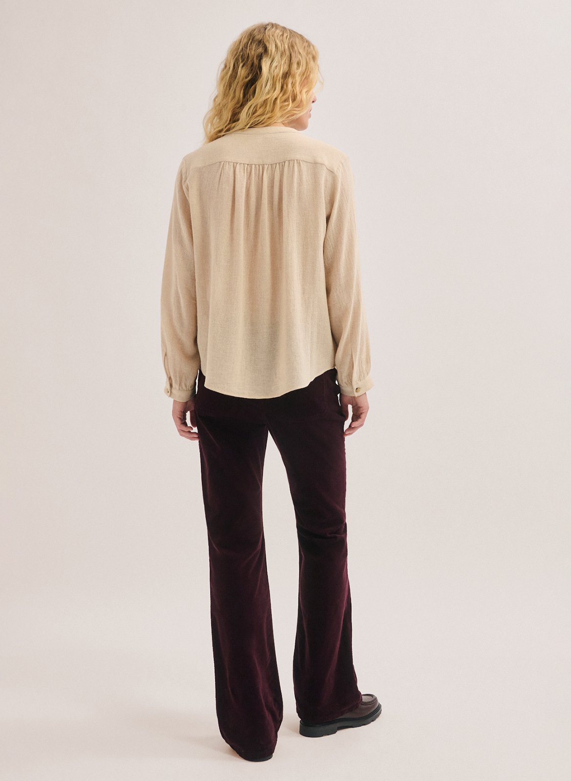 Top oversize col tunisien | Beige PABLO Femme