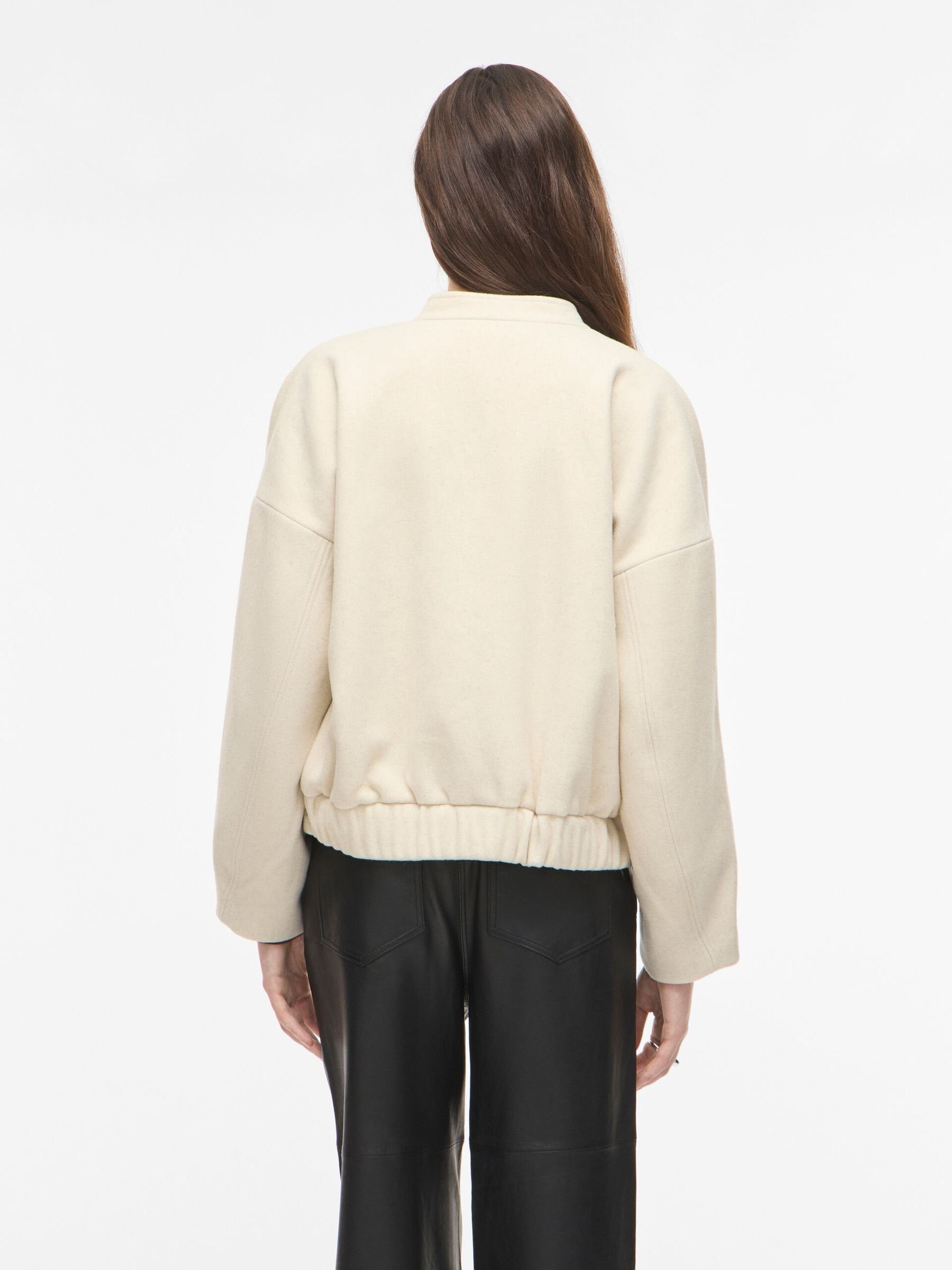 Veste ample en laine mélangée ROUGE EDIT Beige