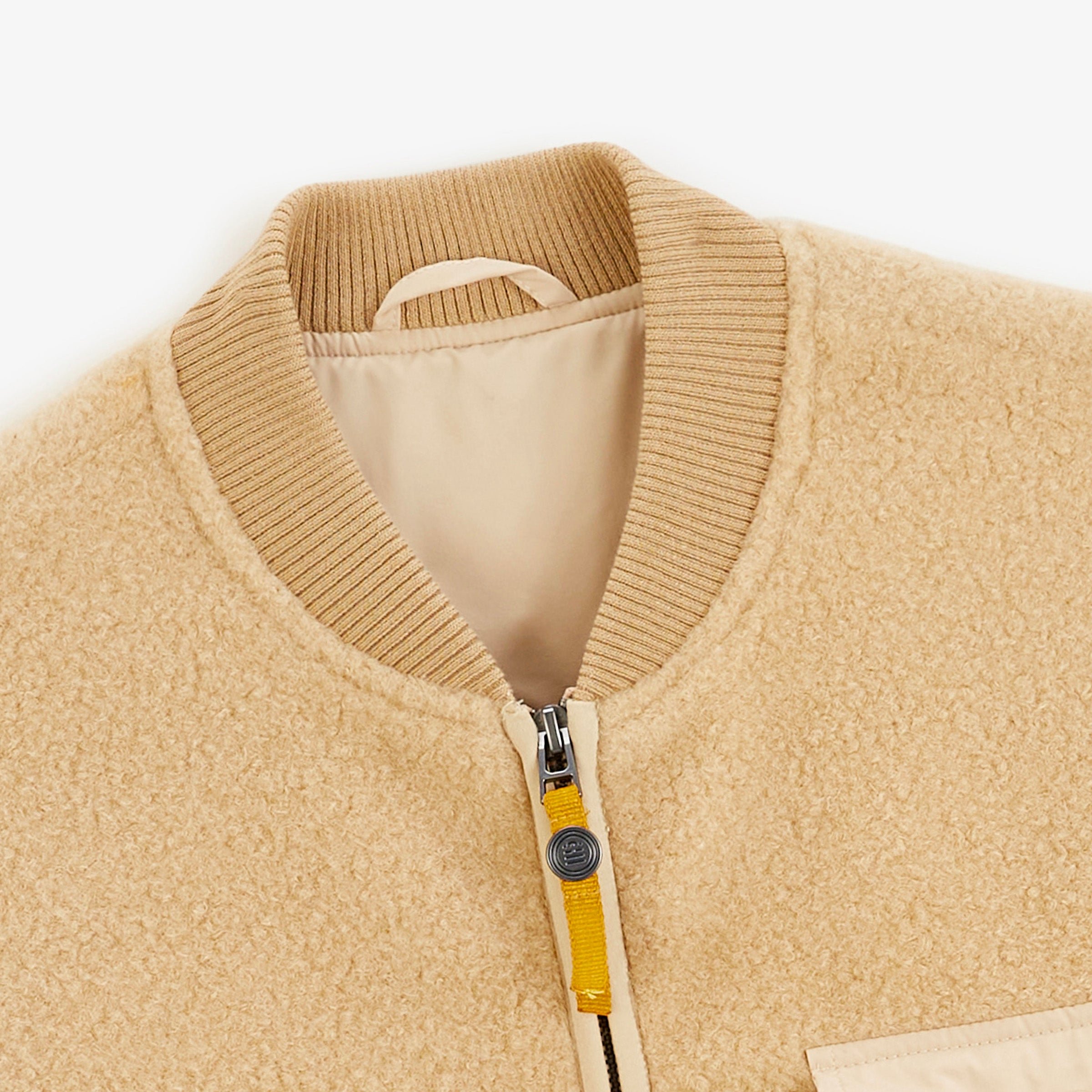 MARSEL beige sand fleece jacket SERGE BLANCO Beige