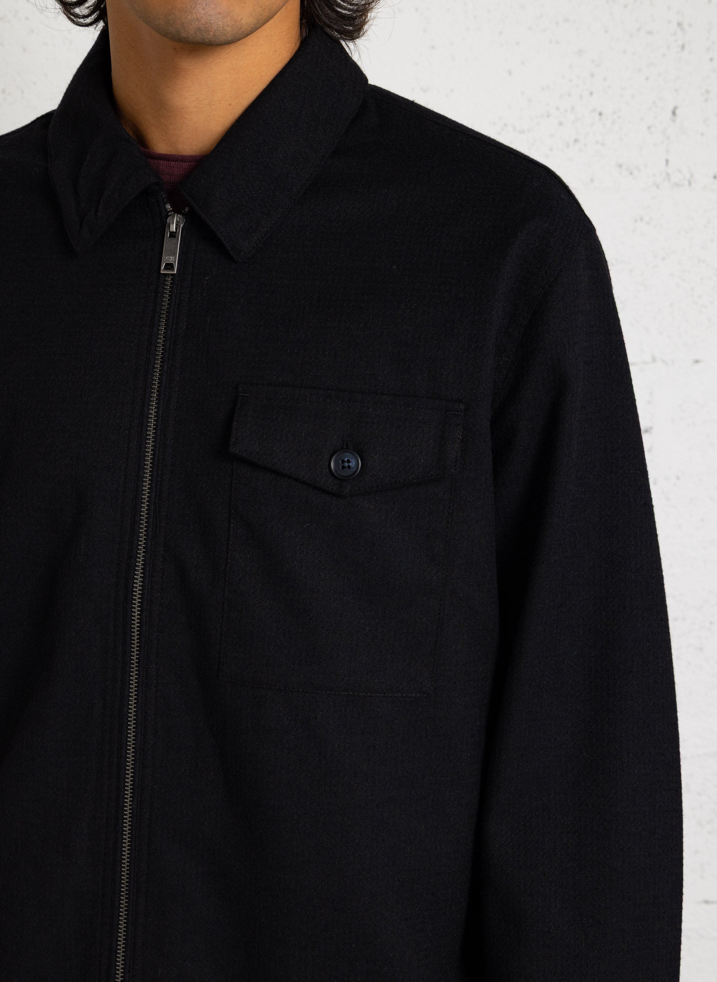 Straight-cut jacket with classic collar CASUAL FRIDAY Blue
