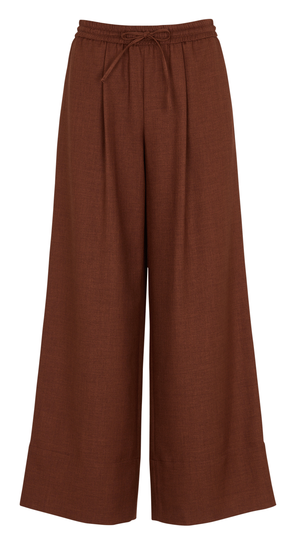 Pantalon large taille haute MAISON 123 Marron