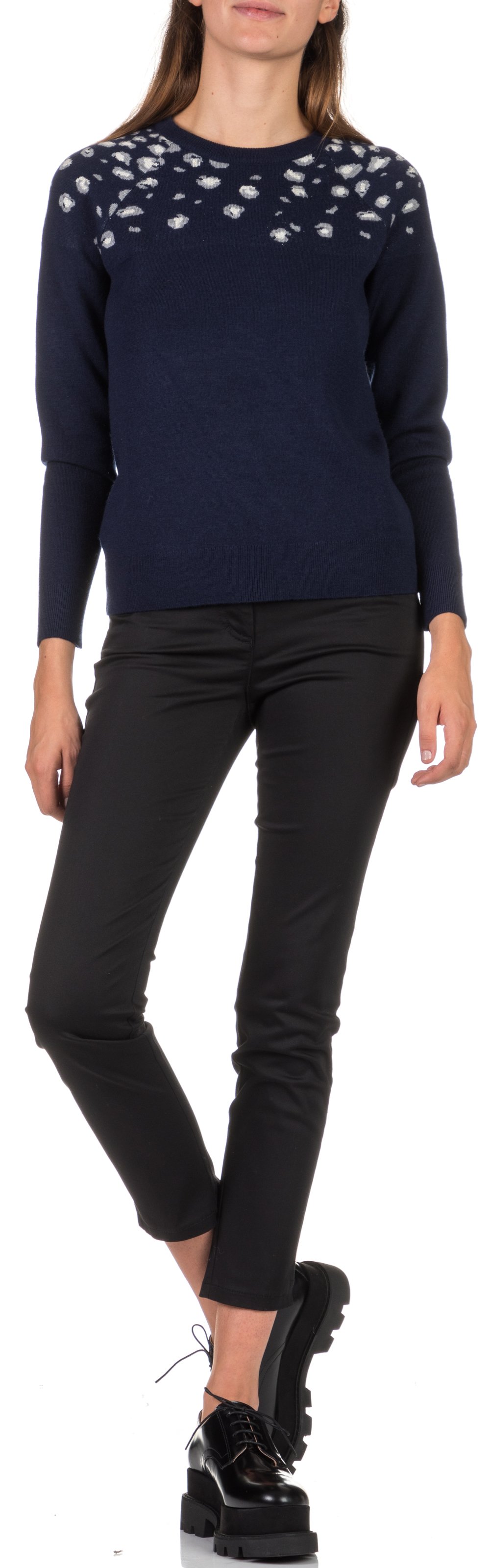 Pantalón slim tobillero de algodón MARC O'POLO Negro