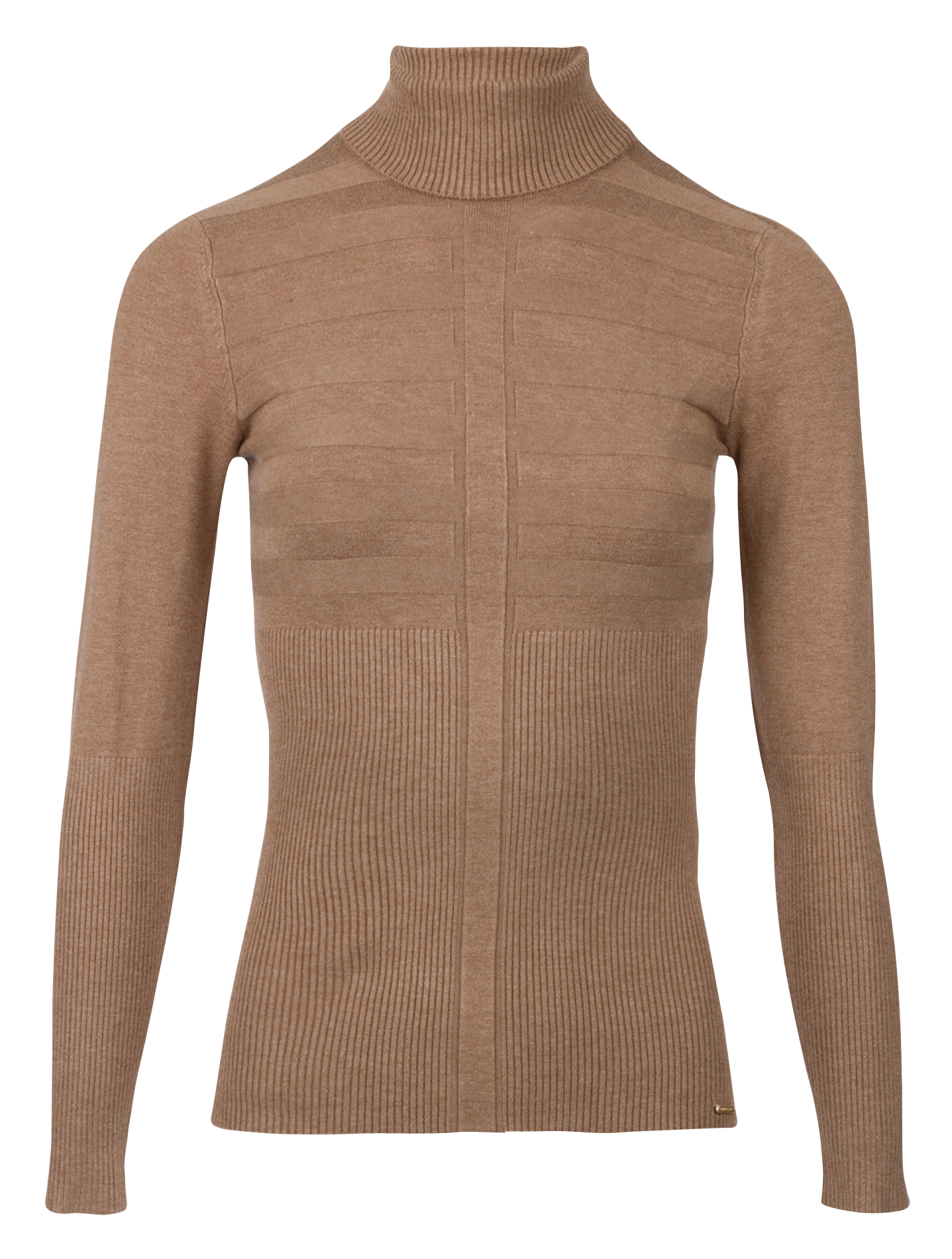 Pull col roulé MORGAN Marron