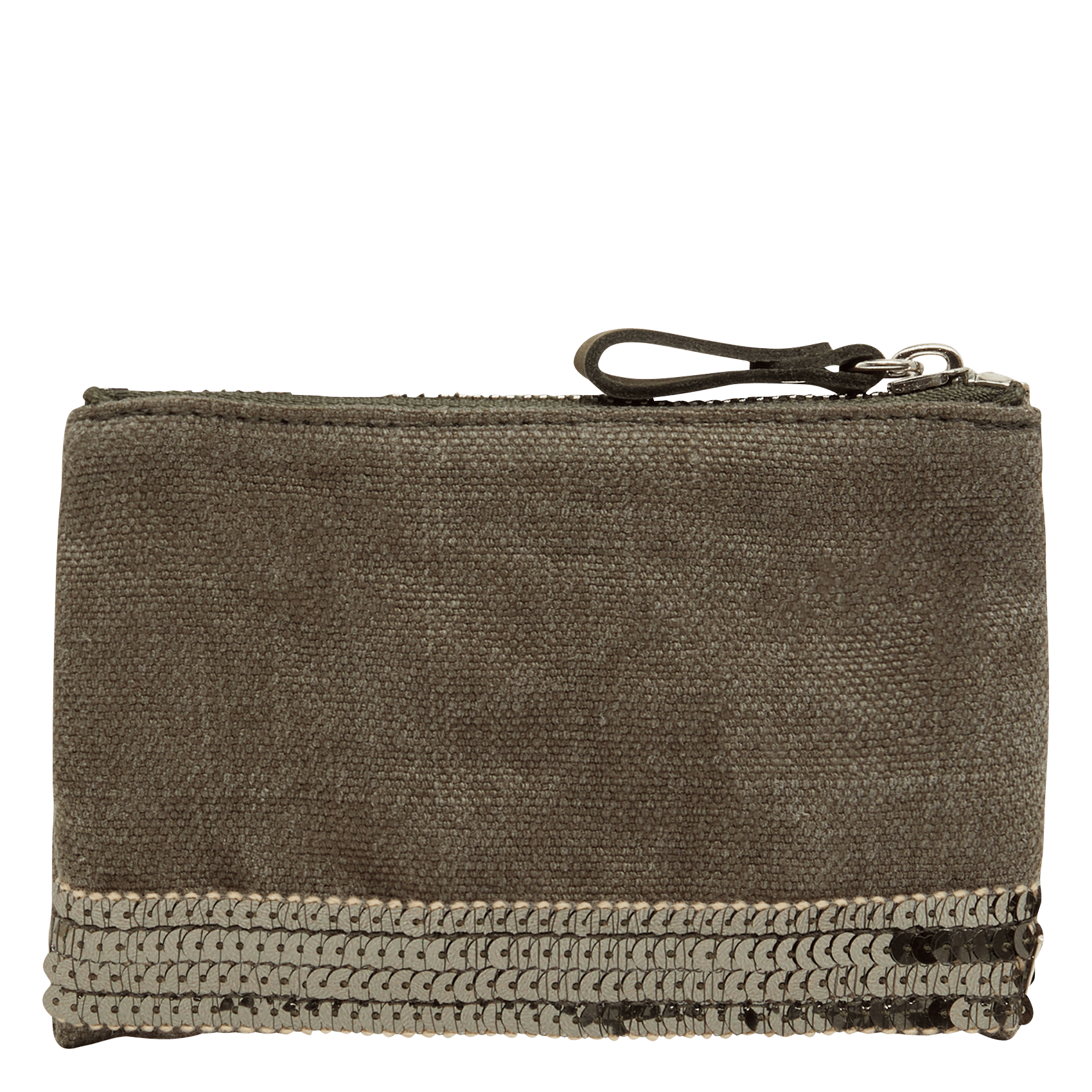 Kosmetiktasche aus Leinen mit Pailletten VANESSA BRUNO