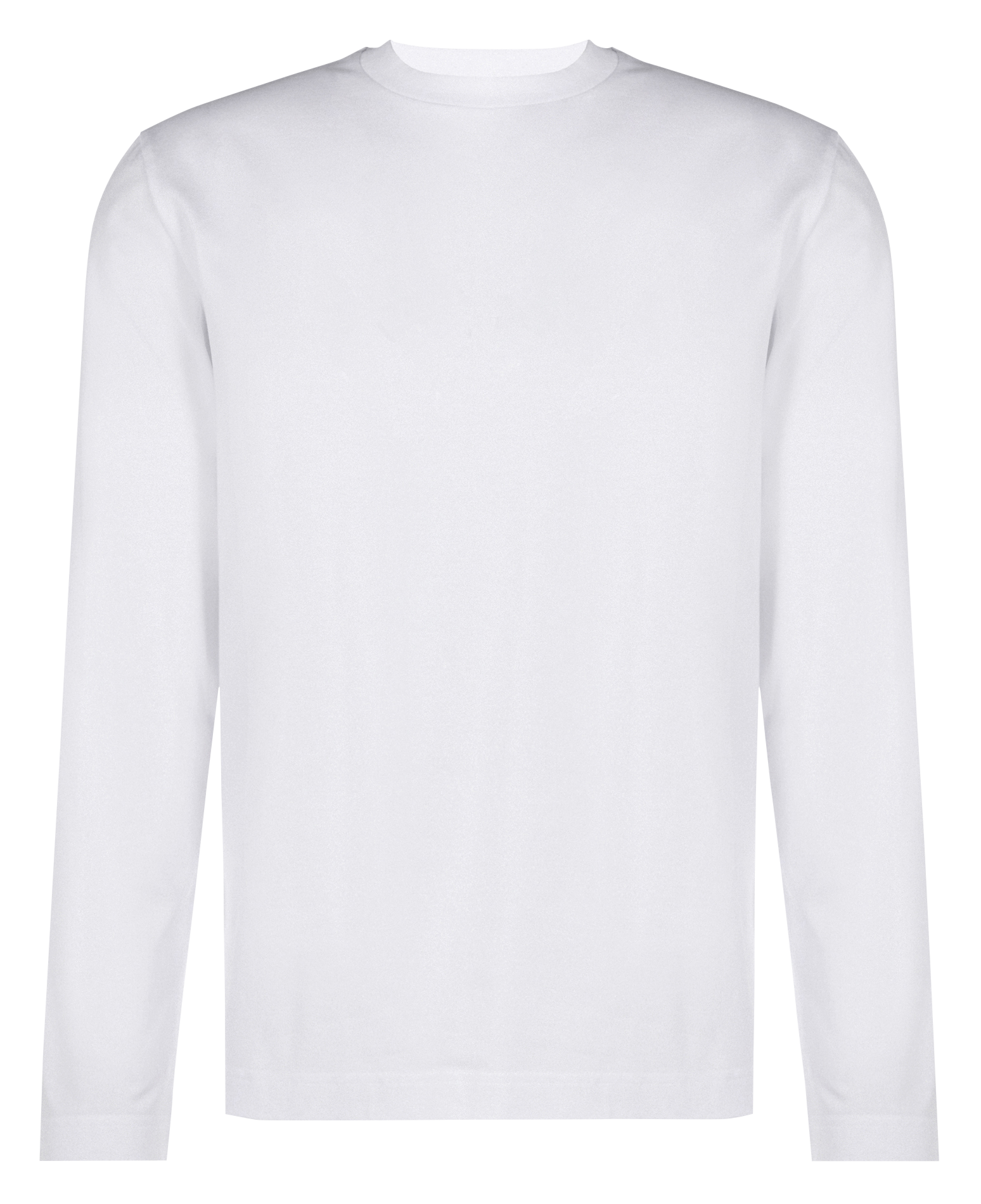 Rundhals-T-Shirt aus Baumwolle SAISON 1865 Weiss