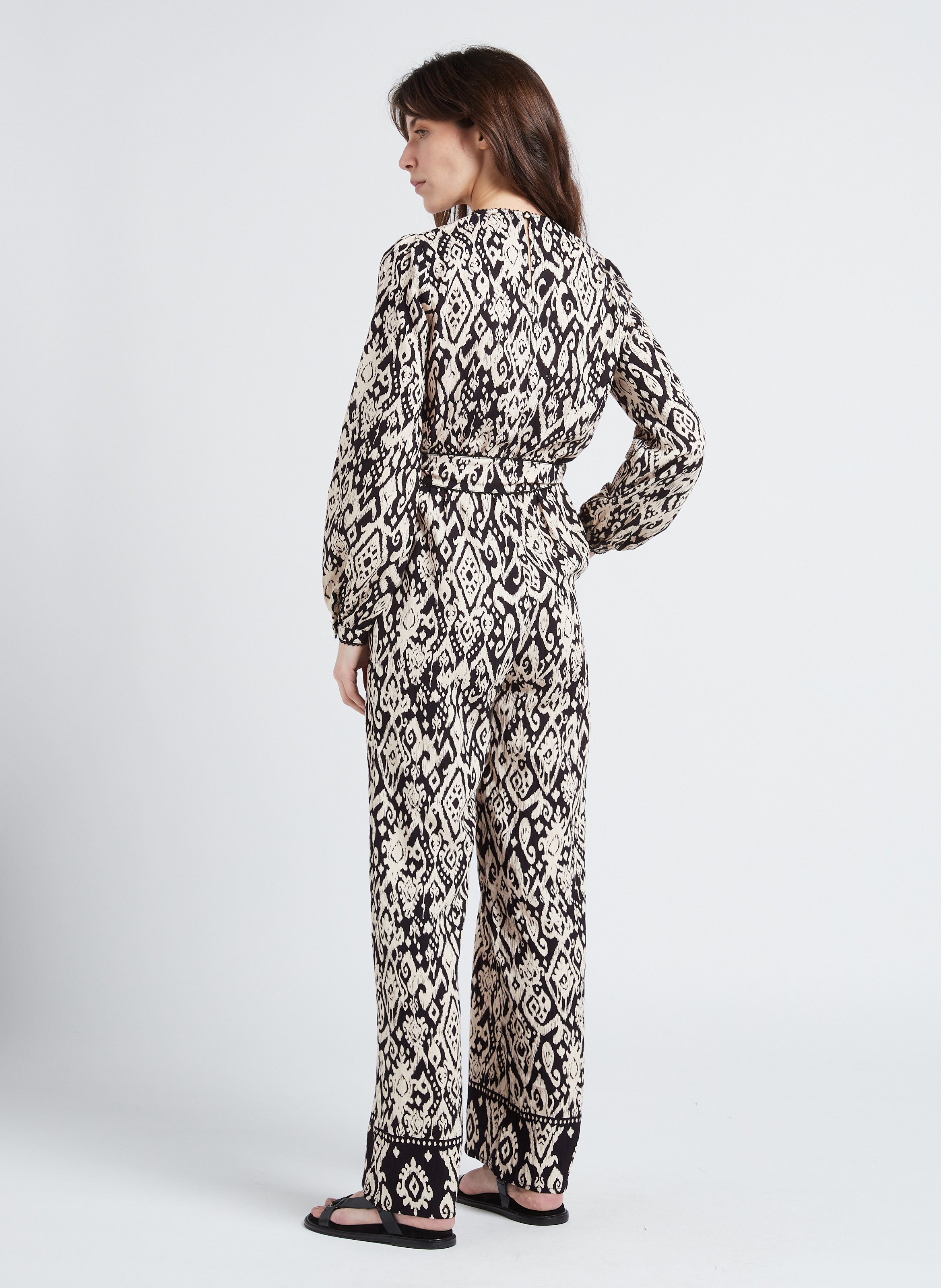 Combinaison imprimée et ceinturée taille haute LA PETITE ETOILE Multicolore