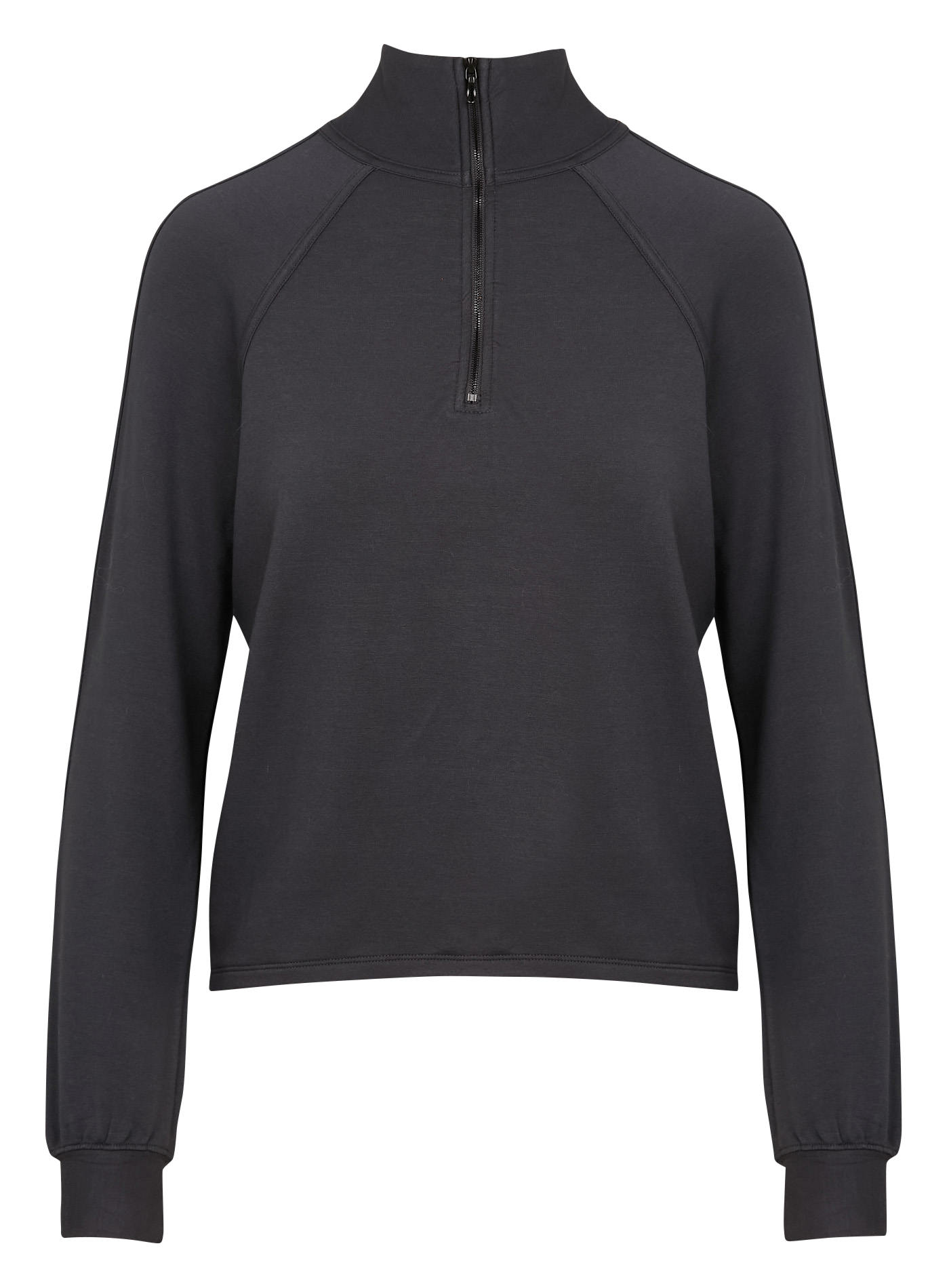 Sweat droit col montant  MAJESTIC FILATURES Gris