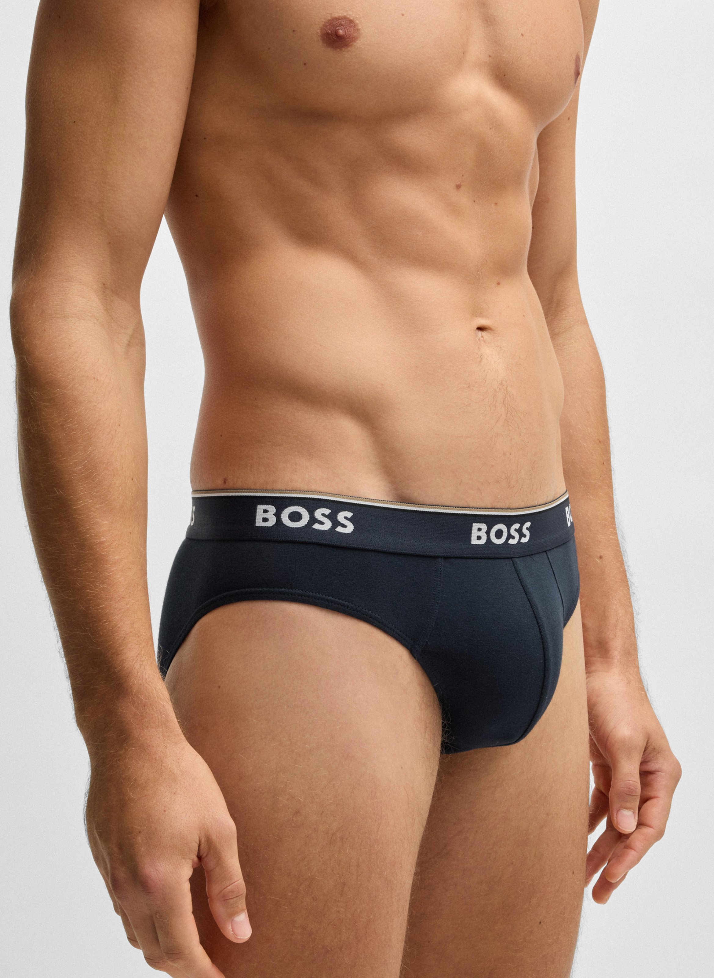 Pack of 3 cotton briefs Blue
