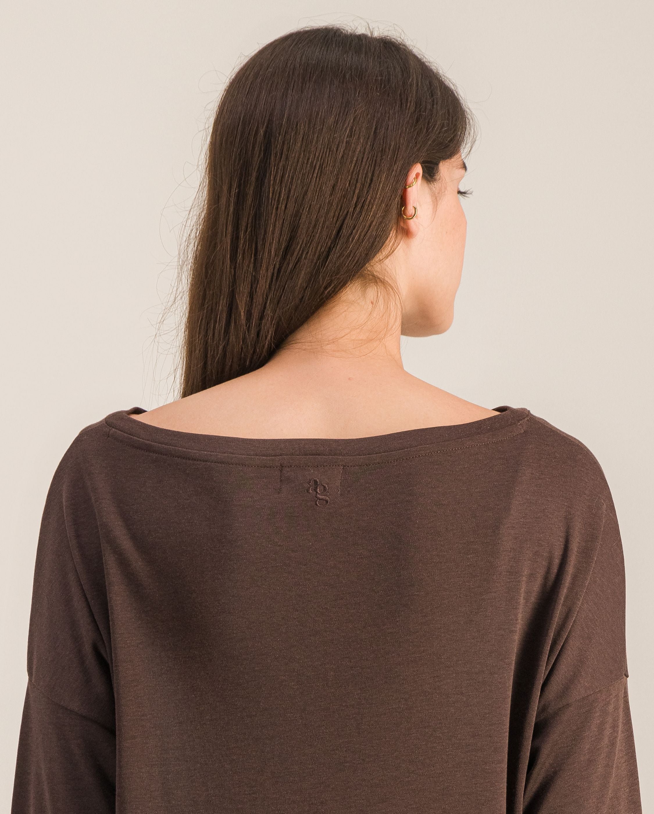 Women's pajama top, chocolate ANGARDE Brown