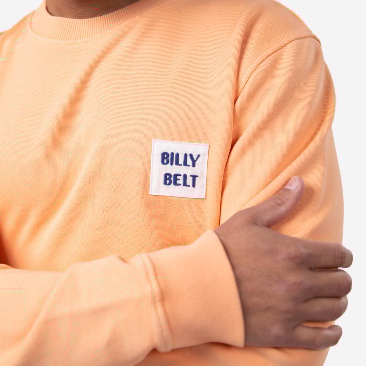 Vintage organic cotton sweatshirt BILLYBELT Orange