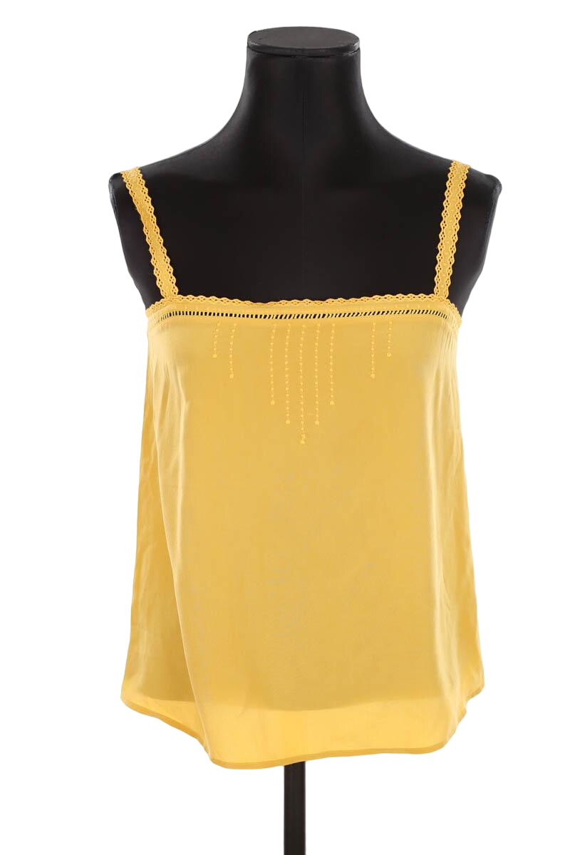 Azawood sleeveless top SEZANE - Seconde main Yellow