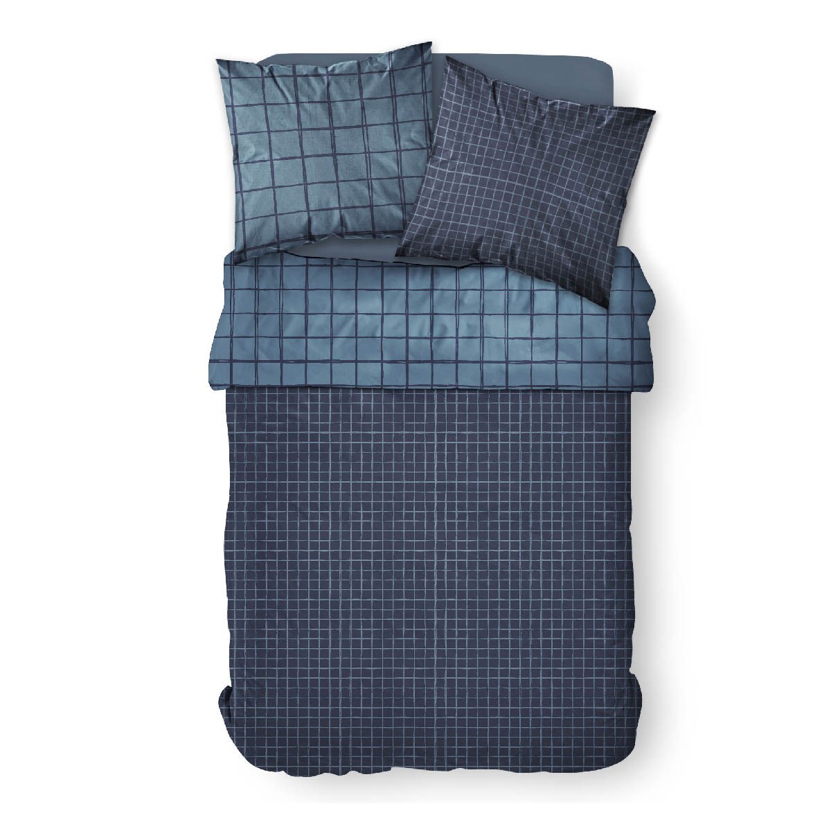 Printed cotton bedding set TODAY LINGE DE MAISON Blue