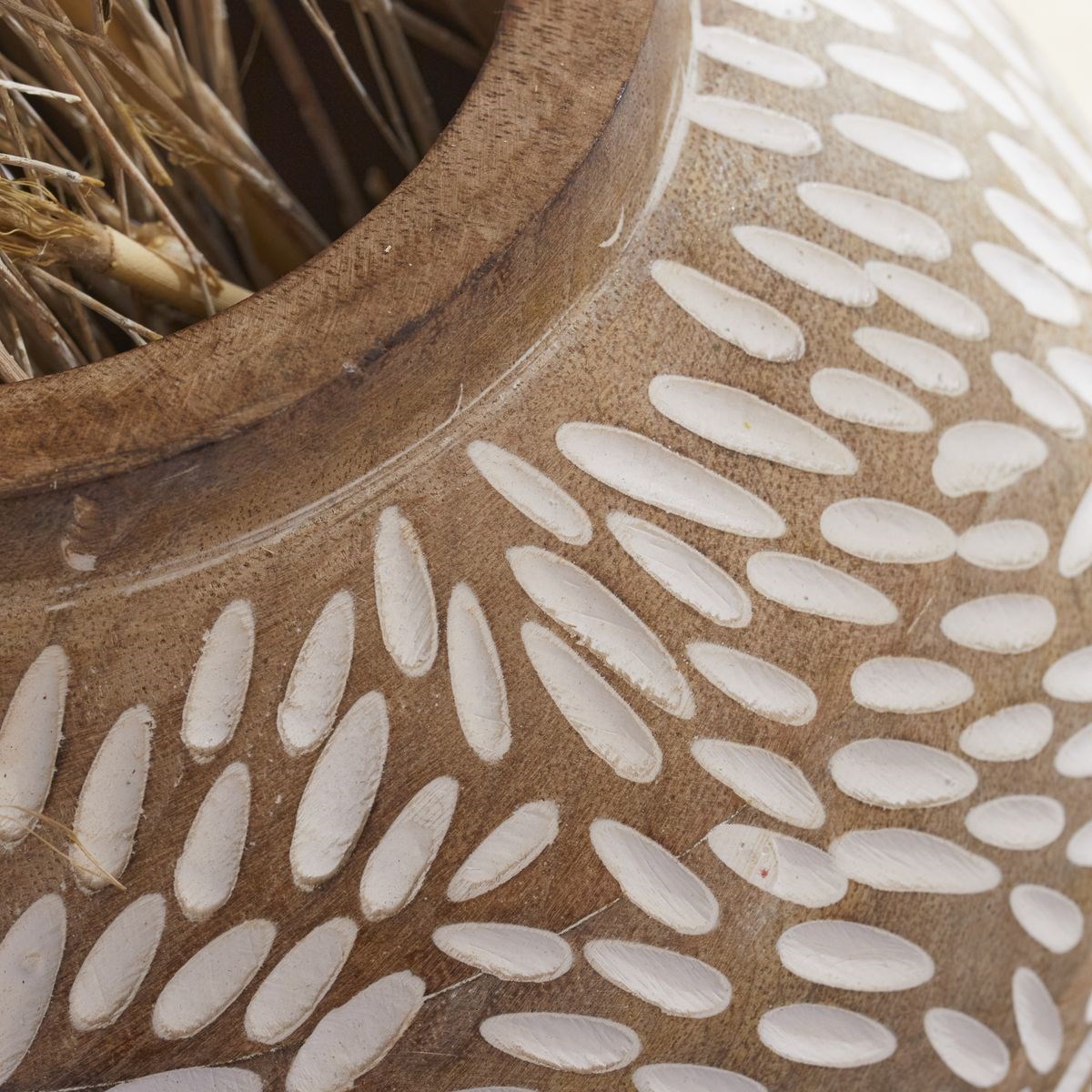 Vase en bois FACTORY Beige