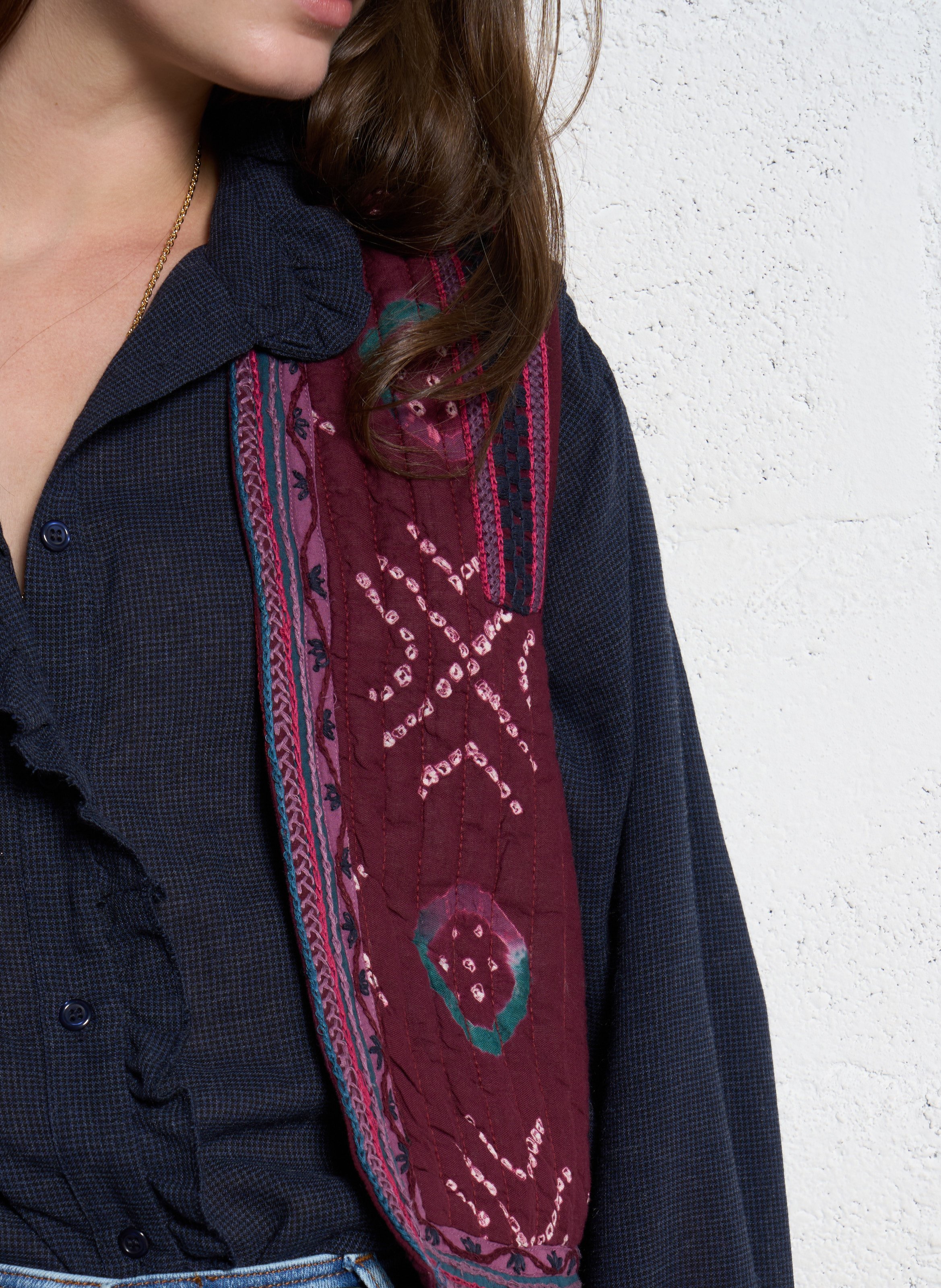 Sleeveless cotton jacket MAISON HOTEL Purple