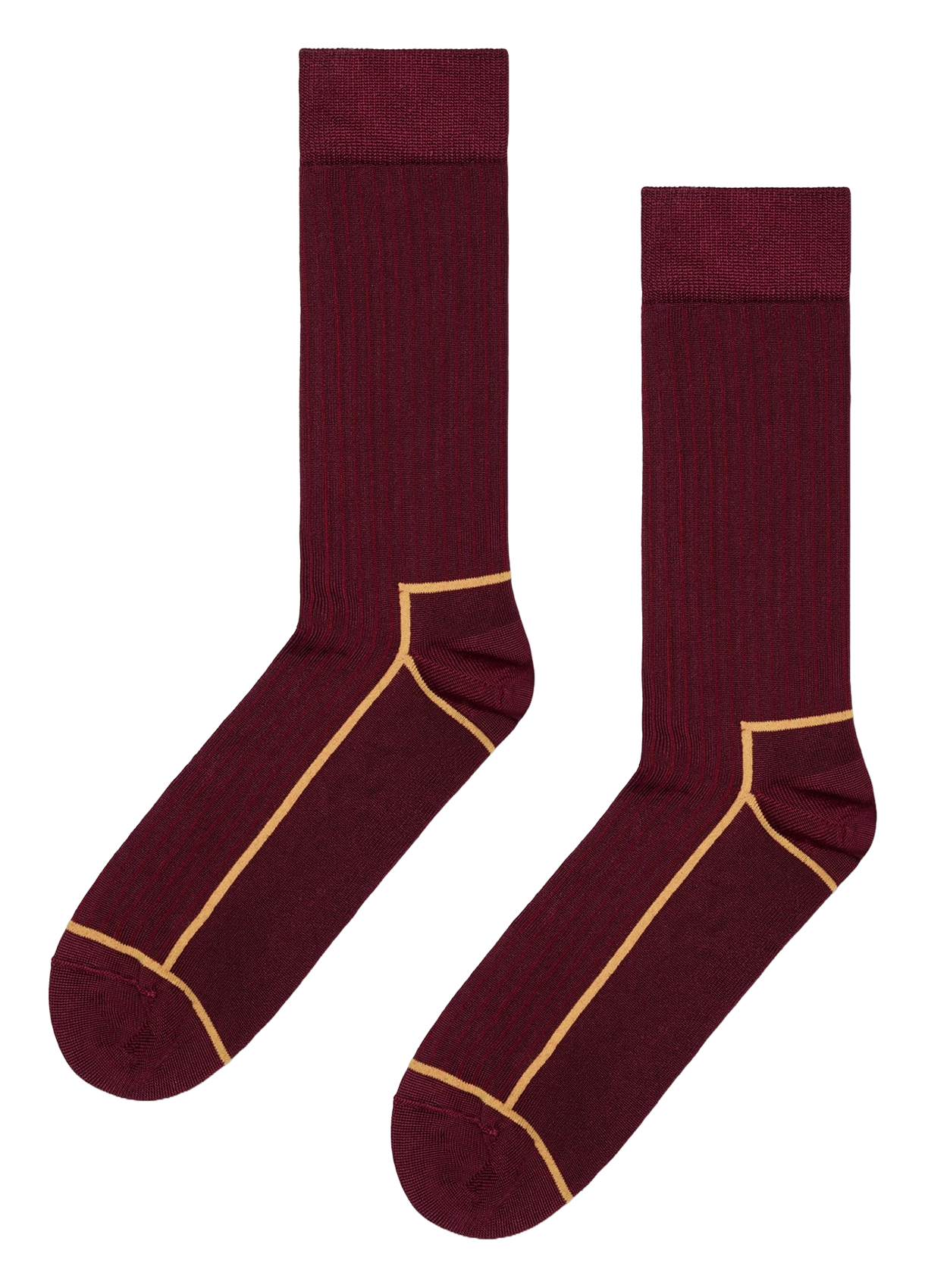 Gestreifte Socken mit Kontraststreifen HAPPY SOCKS Rot
