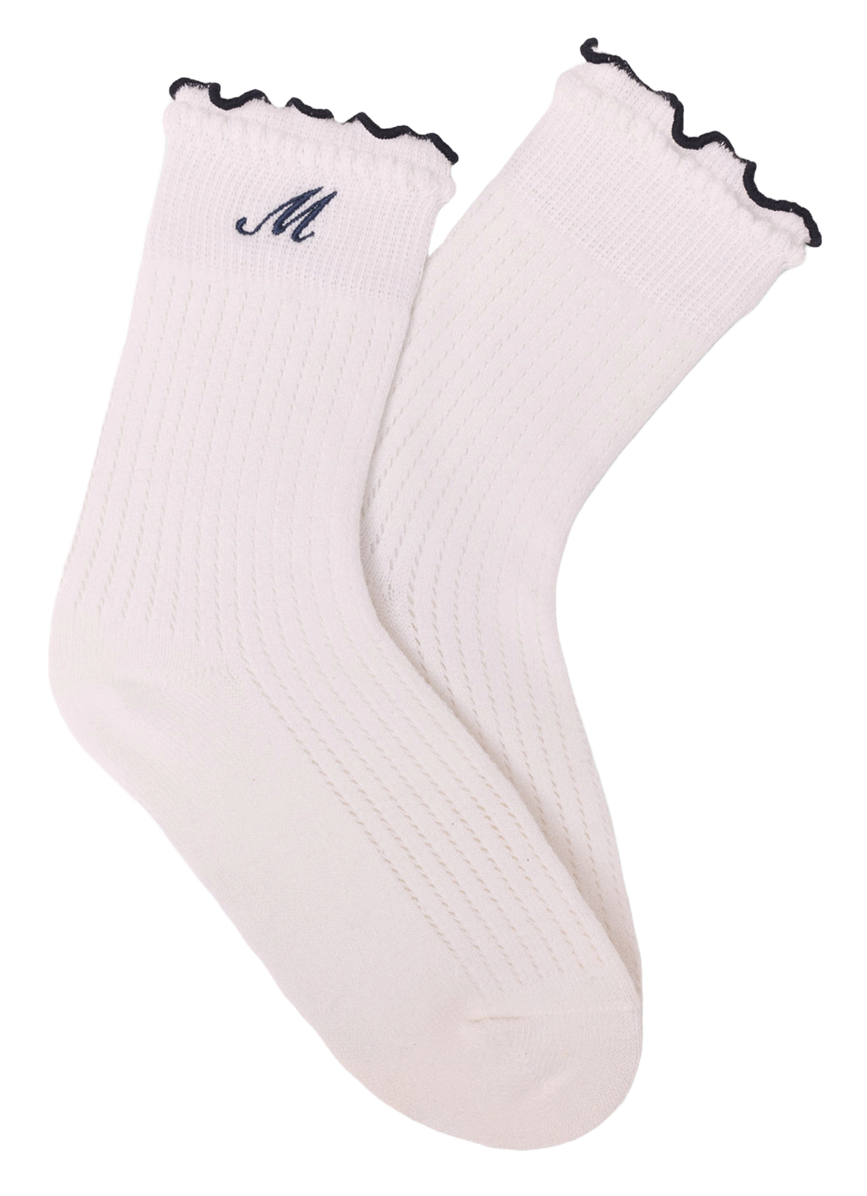Chaussettes en coton mélangé MAJE Blanc