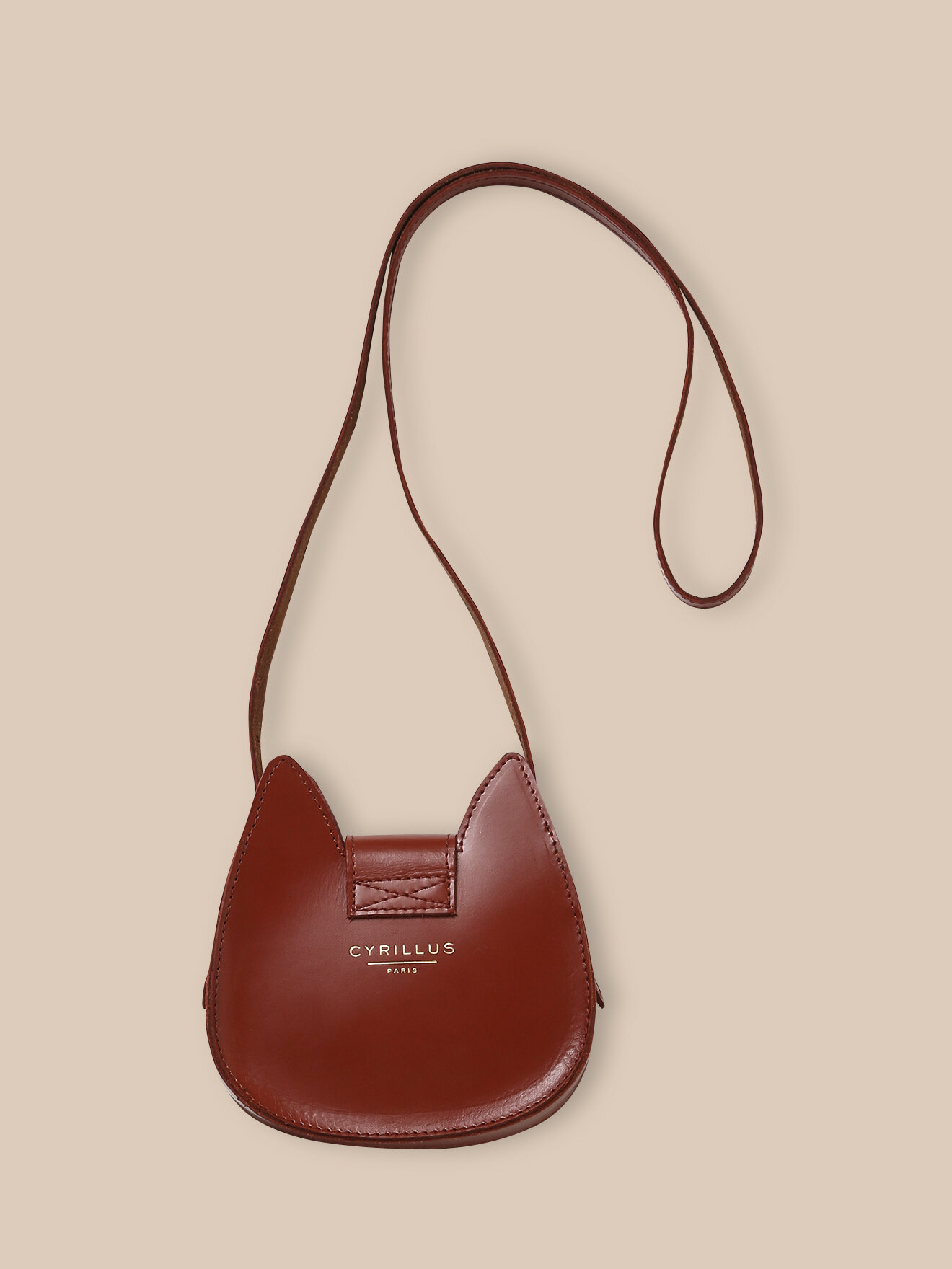 Squirrel leather bag CYRILLUS Brown