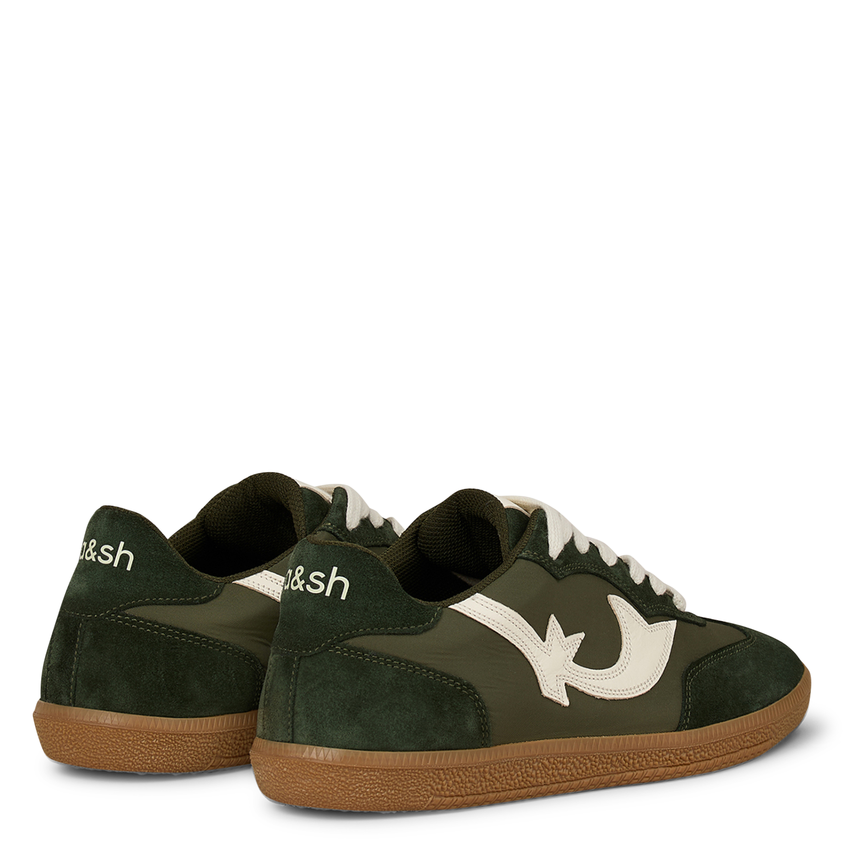 Baskets basses en cuir BA&SH Vert